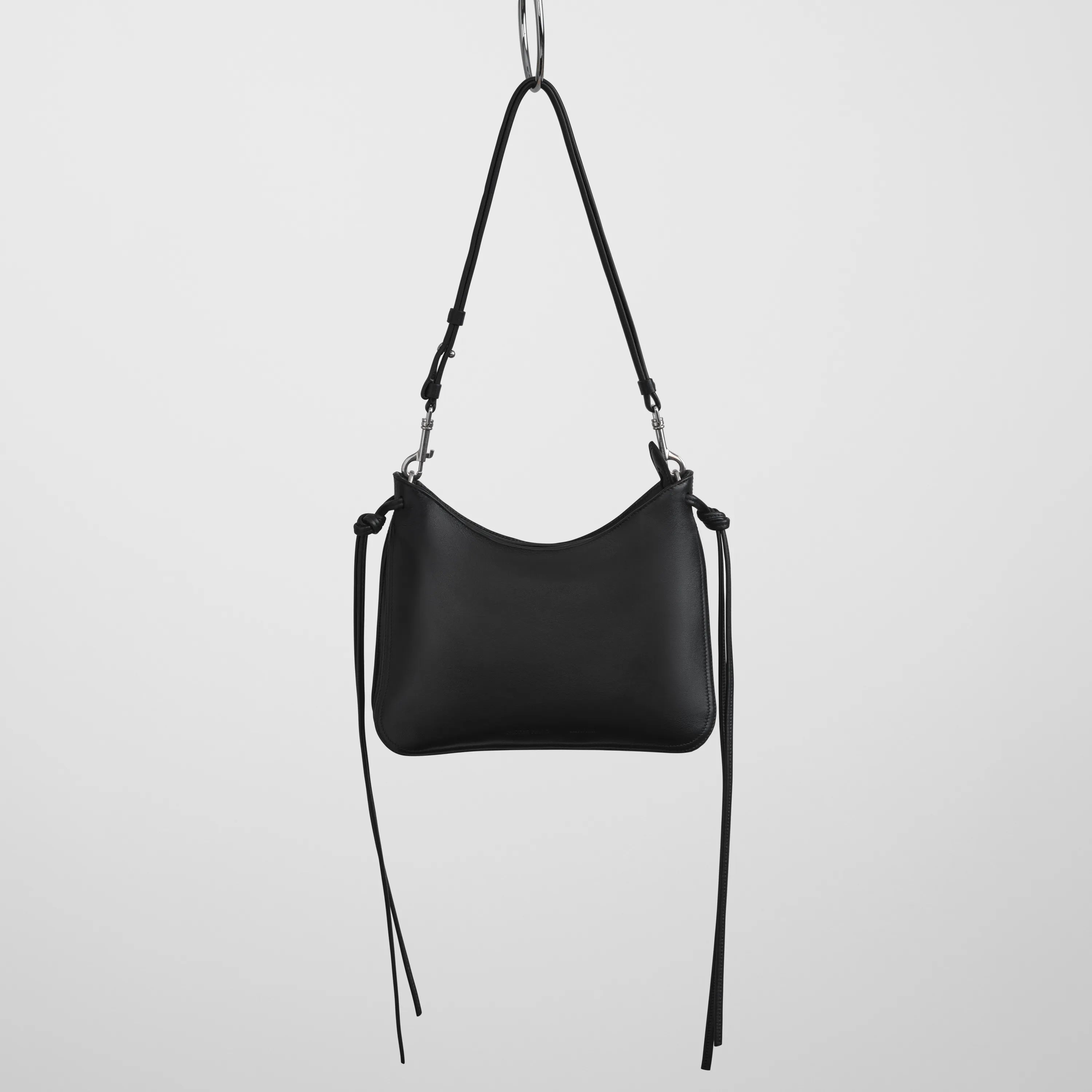PHOEBE PHILO | SMALL GIG BAG | BLACK LEATHER