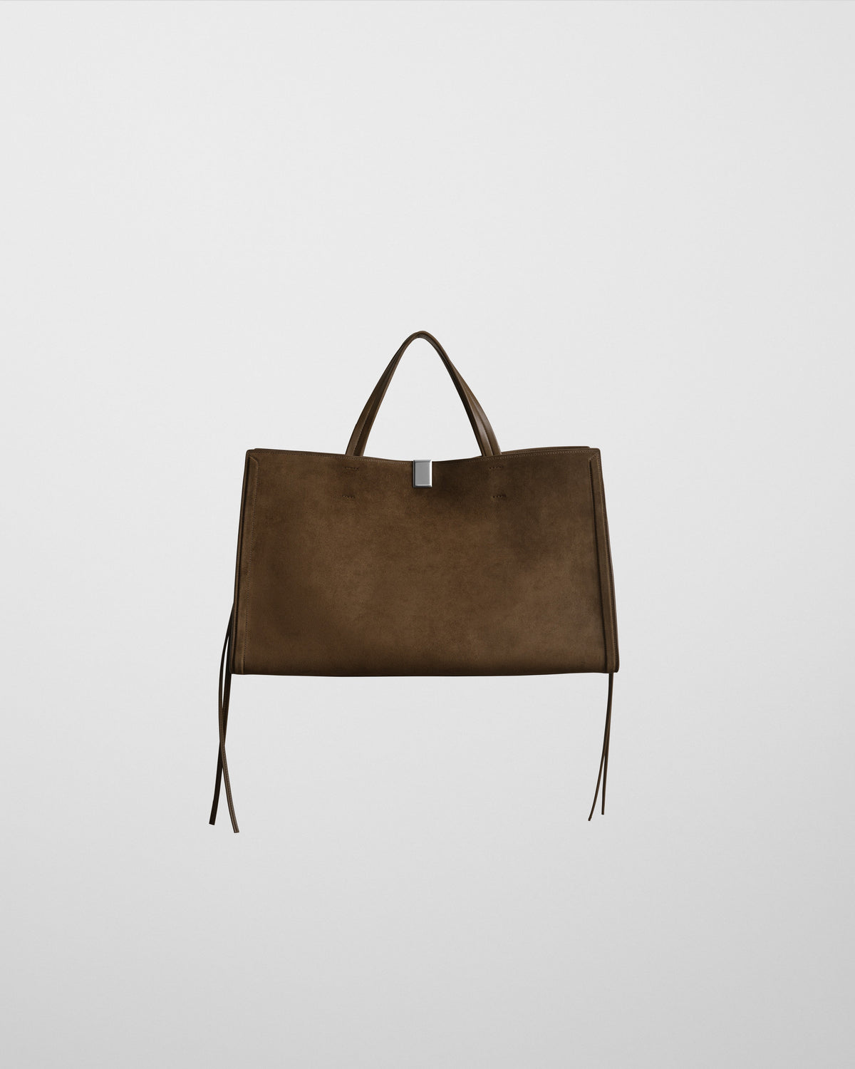 PHOEBE PHILO | MEDIUM KIT CABAS | KHAKI SUEDE LEATHER