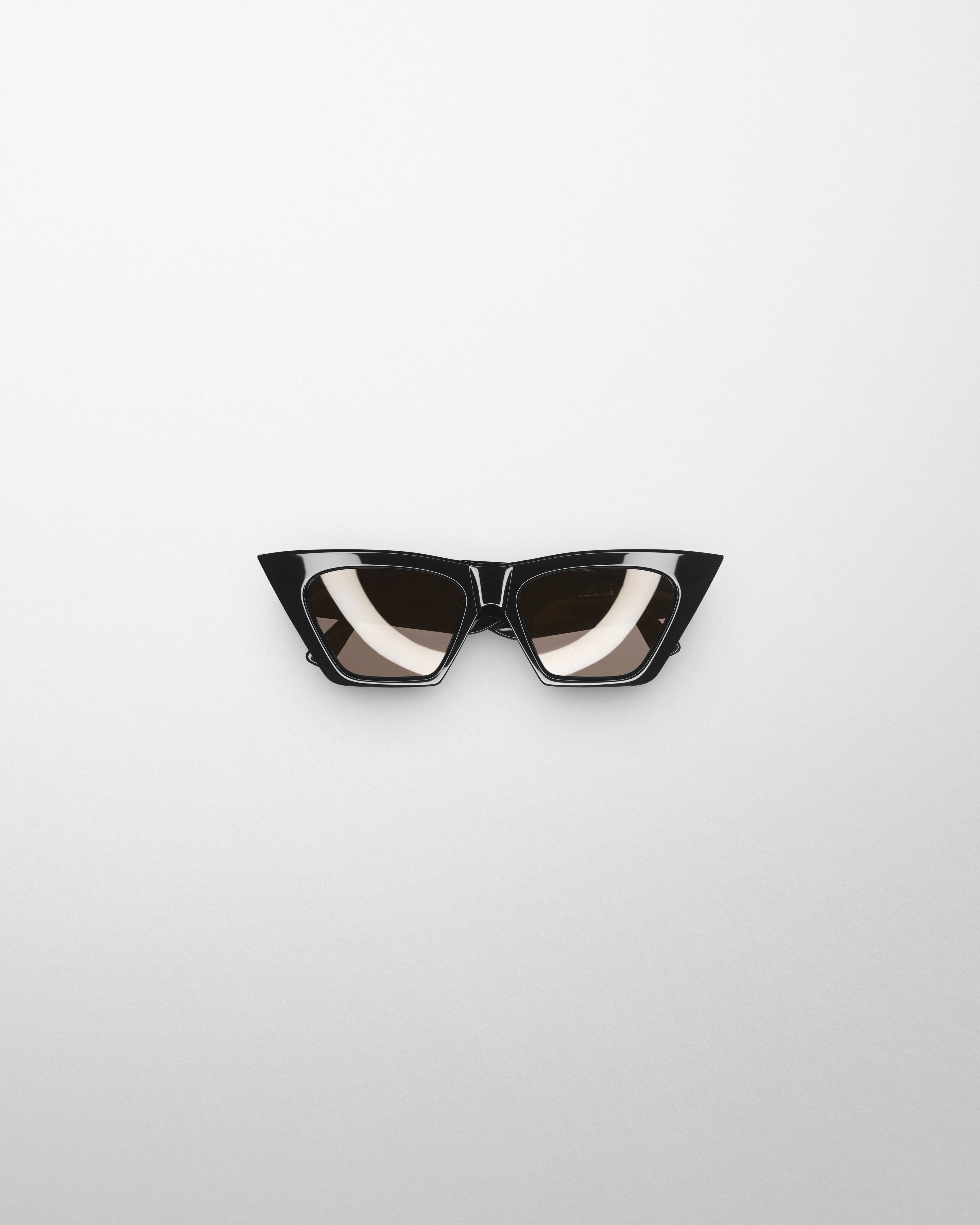 PHOEBE PHILO | PEAK SUNGLASSES | BLACK ACETATE