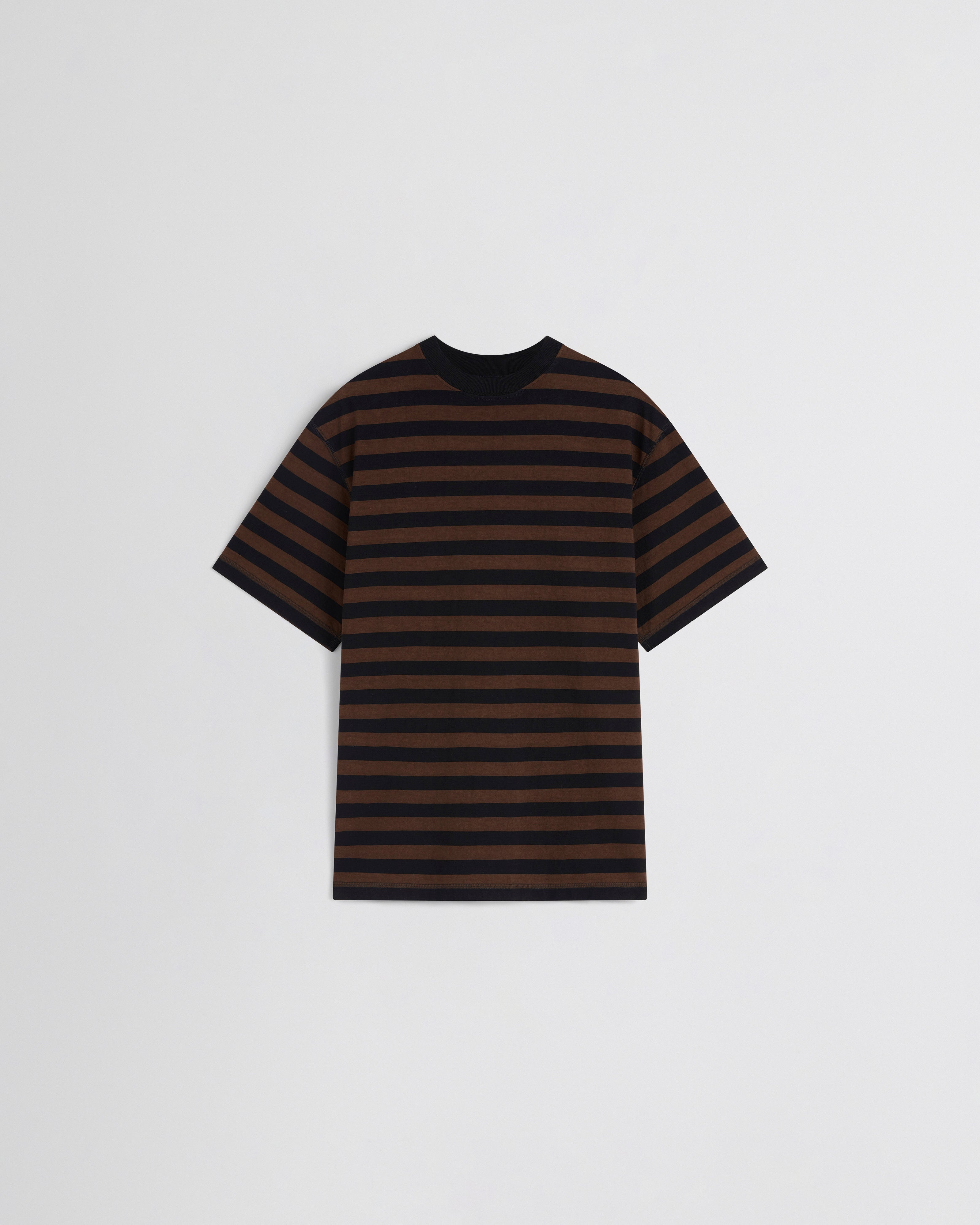 PHOEBE PHILO | CLASSIC TEE | black/brown cotton