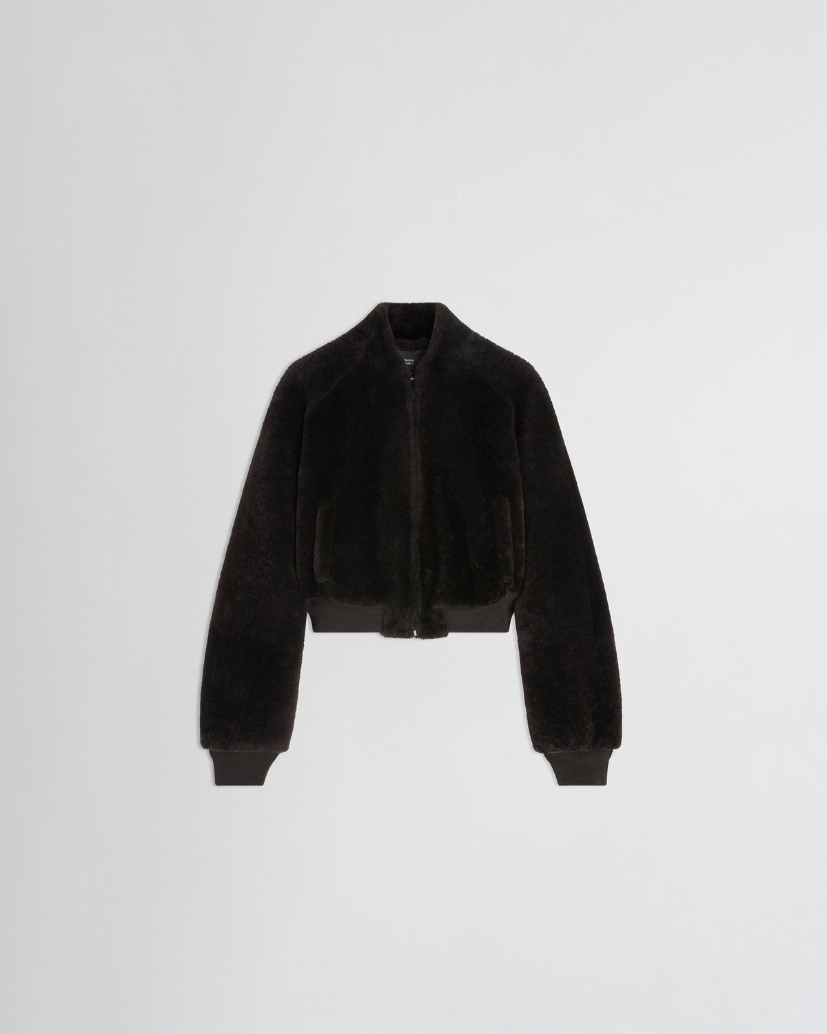 PHOEBE PHILO | SUPER SOFT BOMBER JACKET | DEEP BROWN SHEARLING