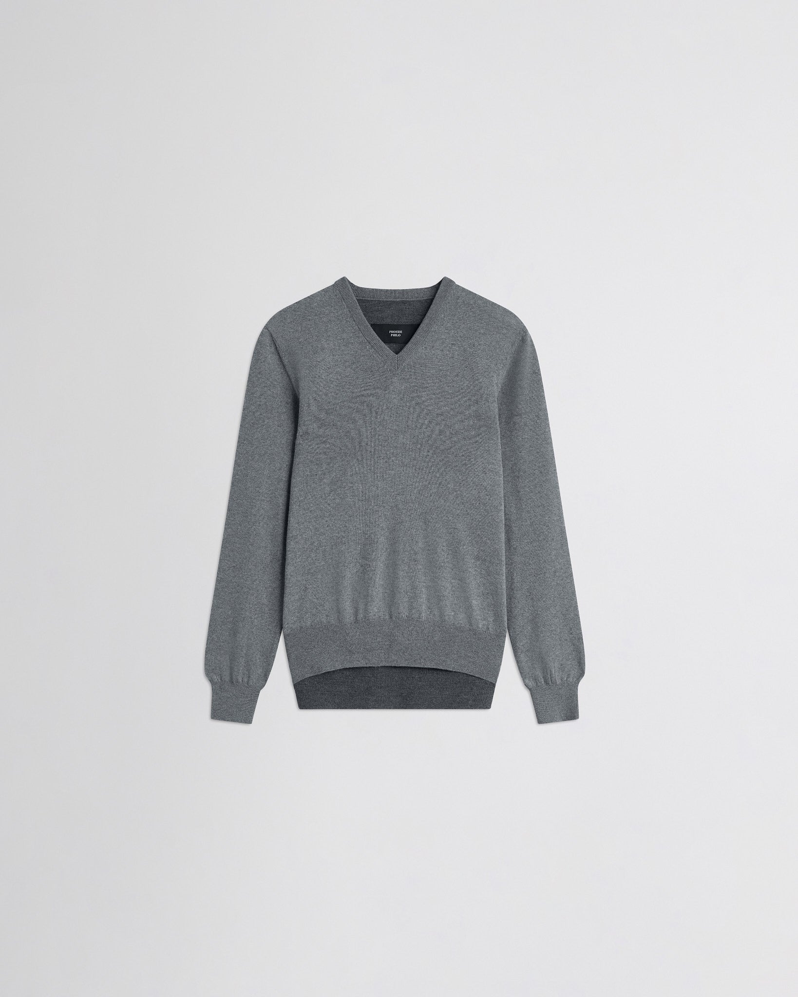 PHOEBE PHILO フィービーファイロ 25AW SHRUNK V-NECK SWEATER Vネックニットセーター CK102 YW4575 828TP ブラウン S PHOEBE PHILO | SHRUNK V-NECK | TAUPE WOOL