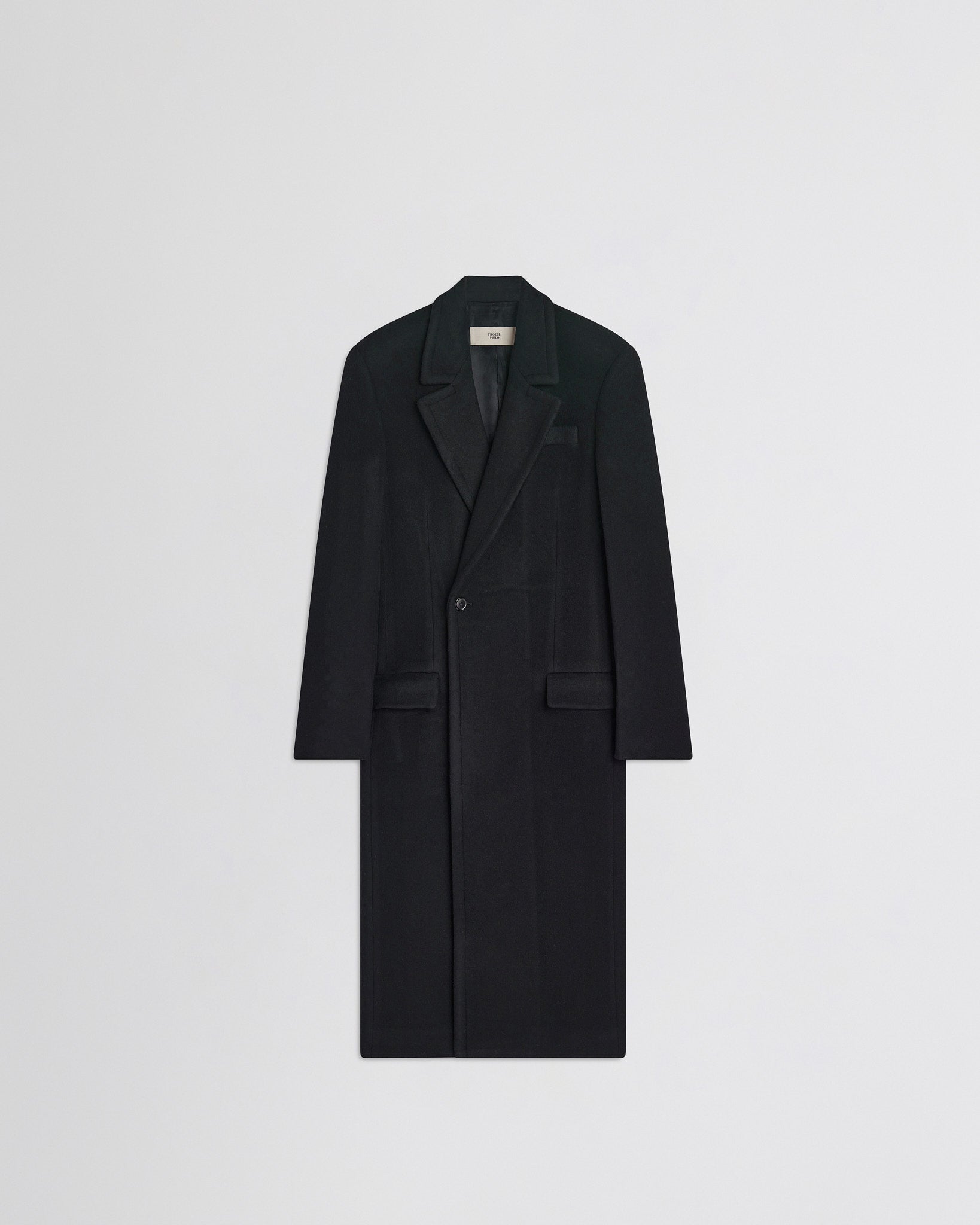 PHOEBE PHILO | CLASSIC COAT | BLACK CASHMERE