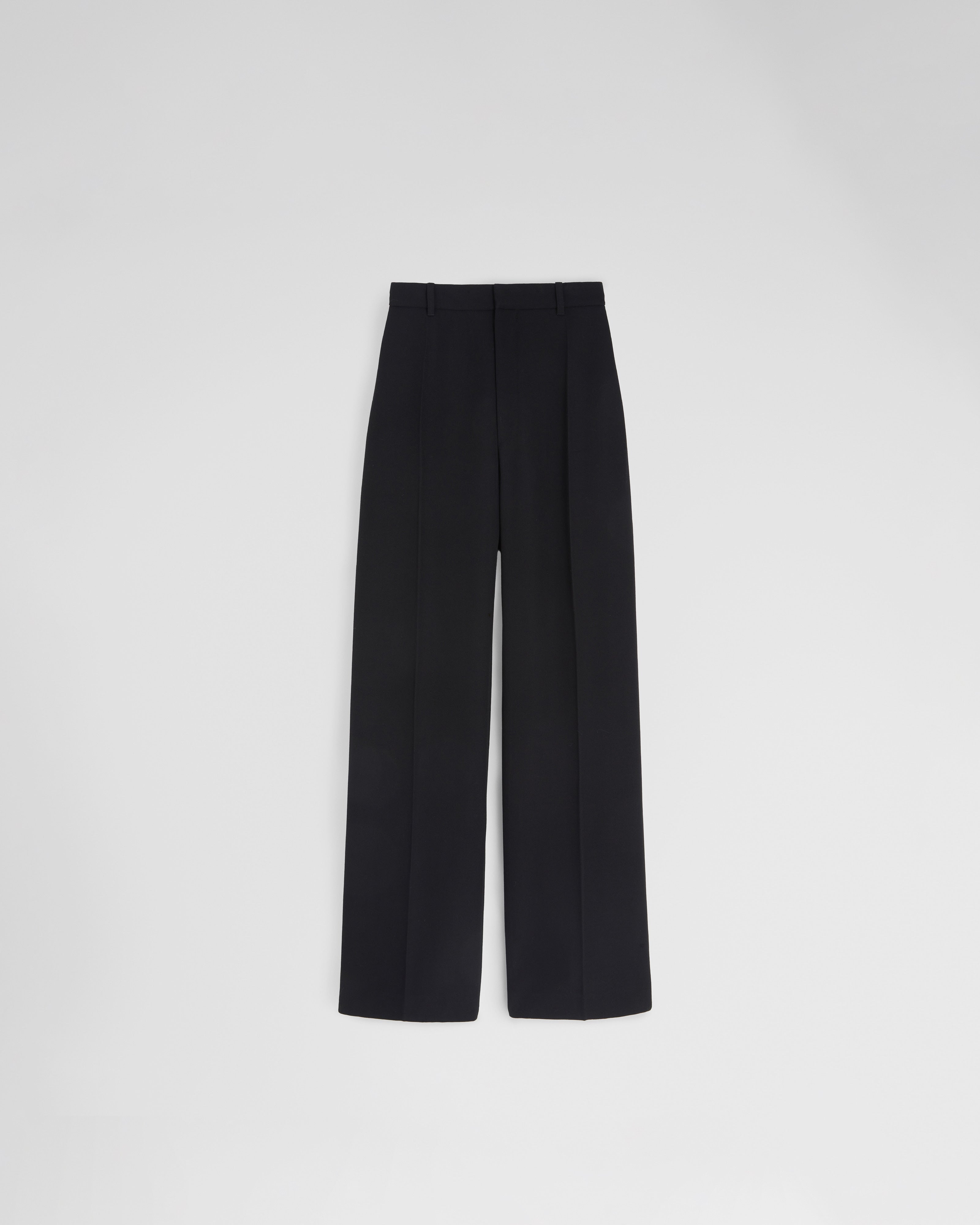 PHOEBE PHILO | ZIP TROUSERS | BLACK WOOL