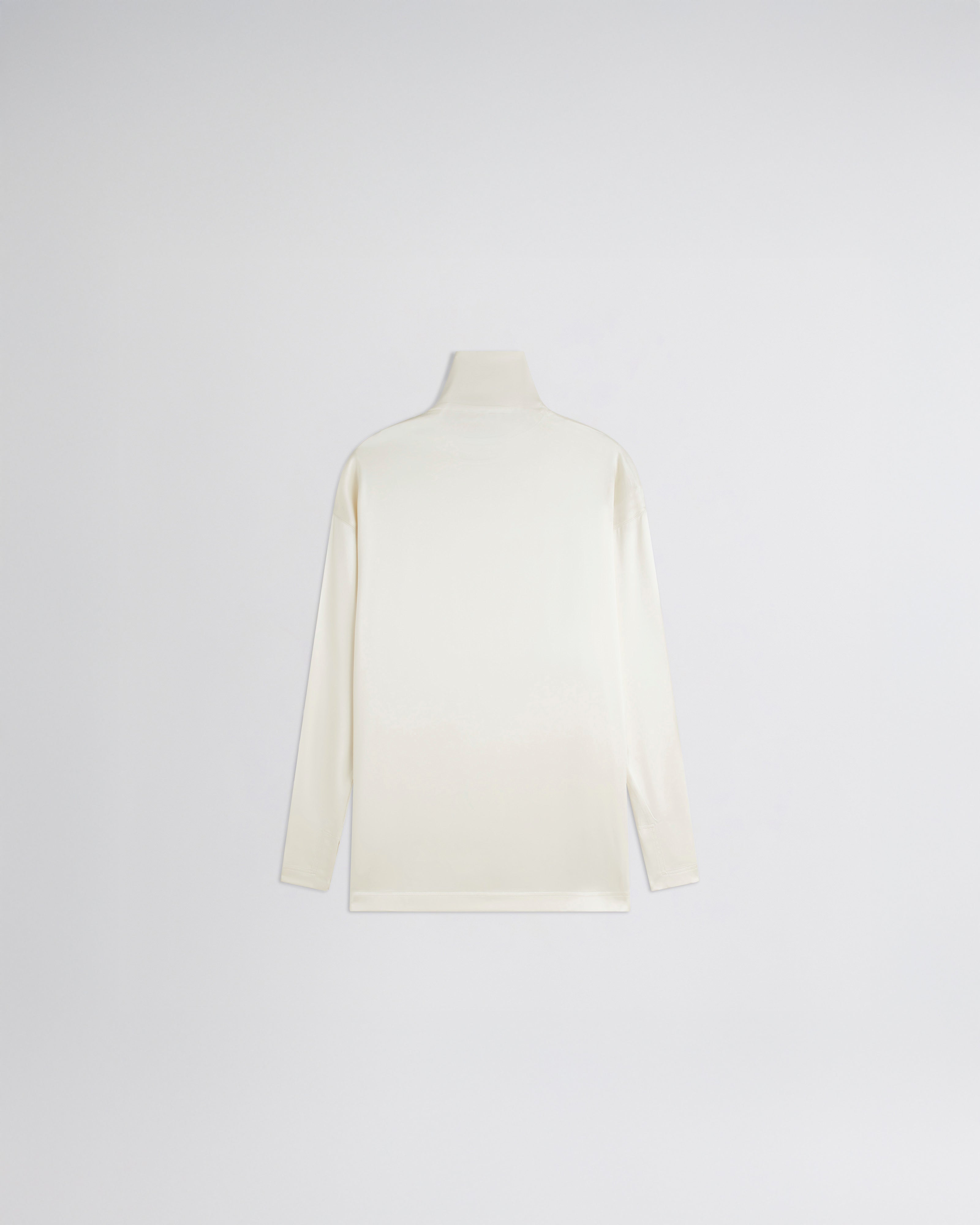 PHOEBE PHILO | LIQUID KNOT COLLAR TOP | CREAM SILK