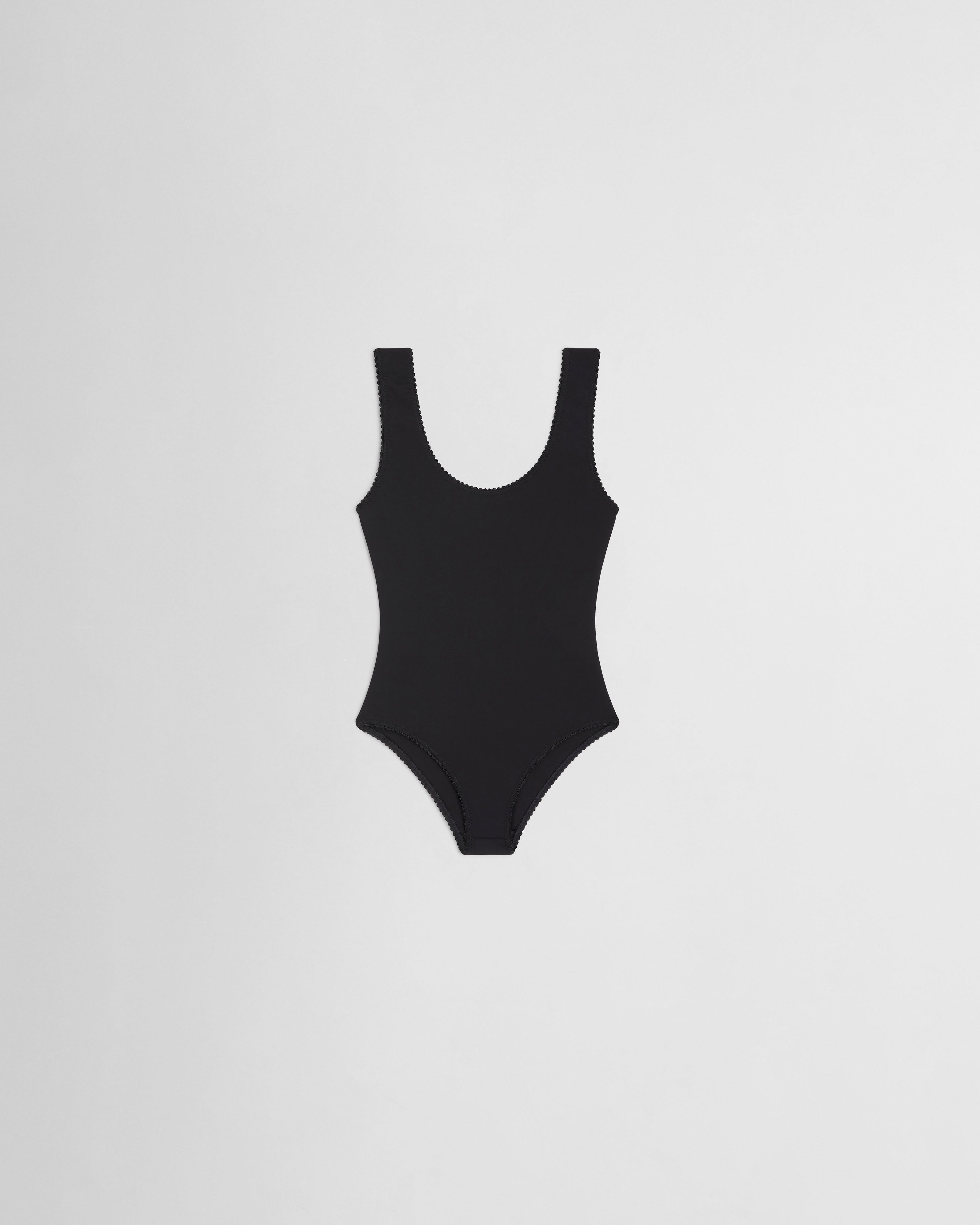 【名品】frey ALL IN ONE PIECE/Black S PHOEBE PHILO | SCOOPED ONE PIECE | BLACK NYLON