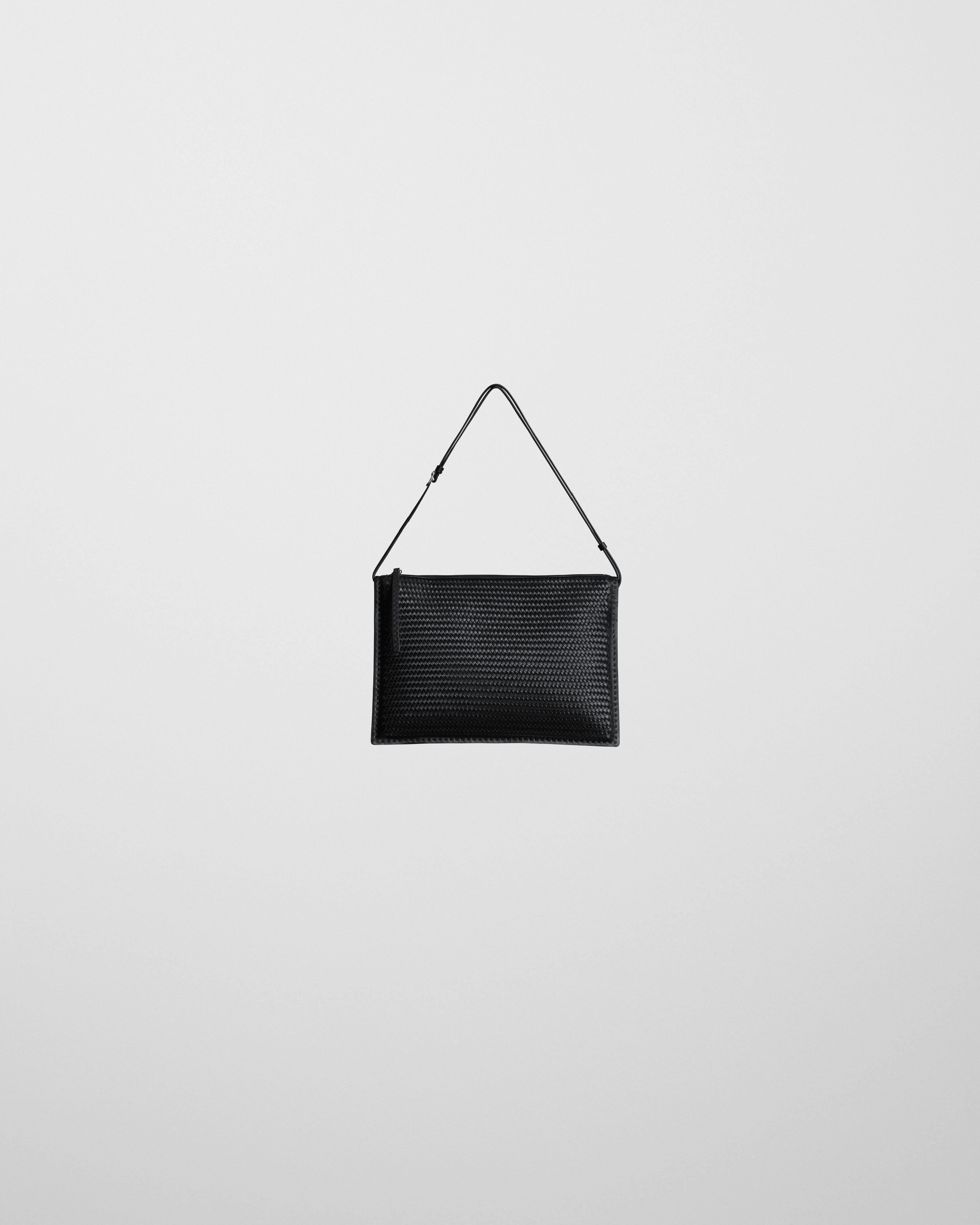 PHOEBE PHILO US | GLOVE POCHETTE | black woven leather