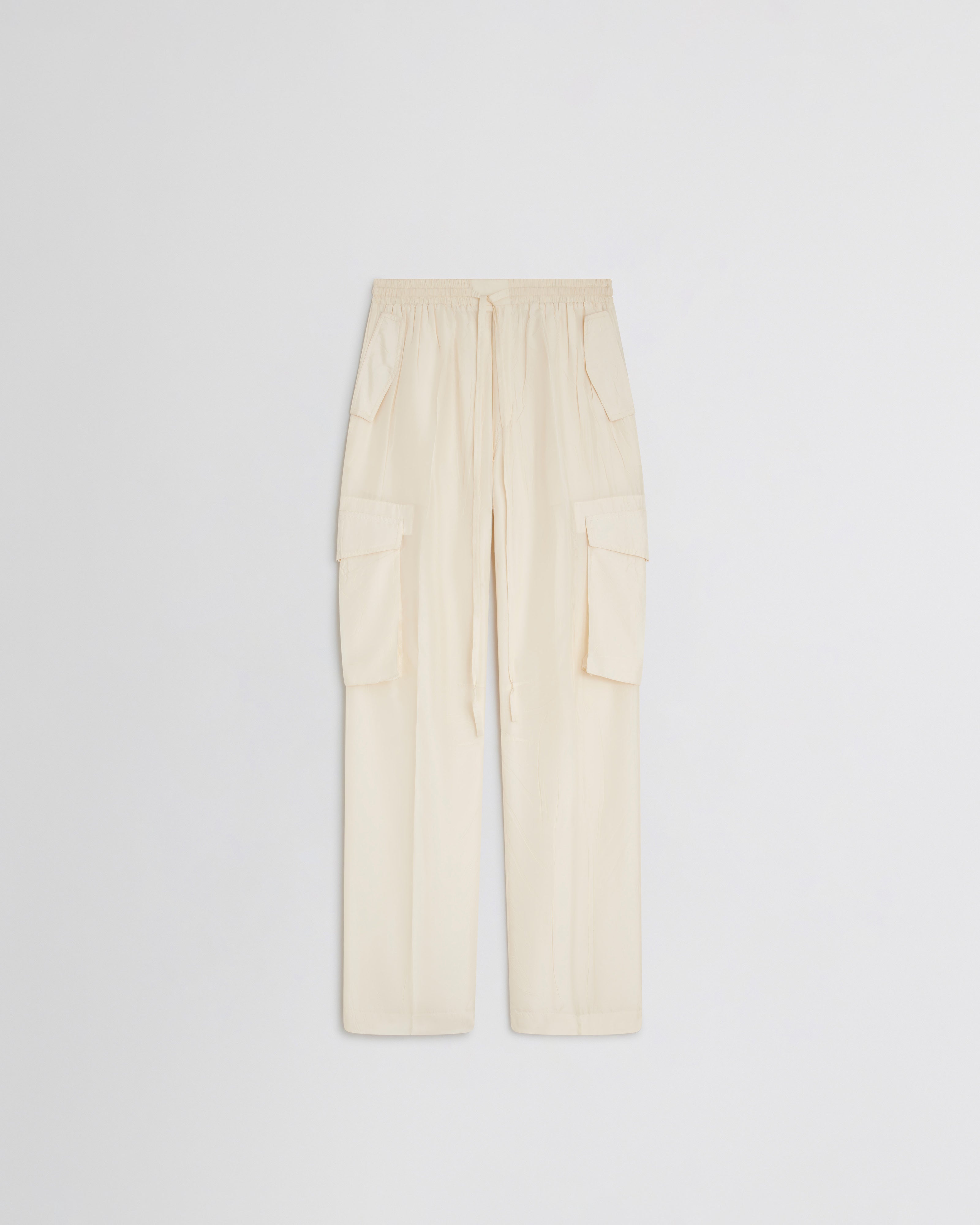 PHOEBE PHILO | CARGO TROUSERS | VANILLA SILK