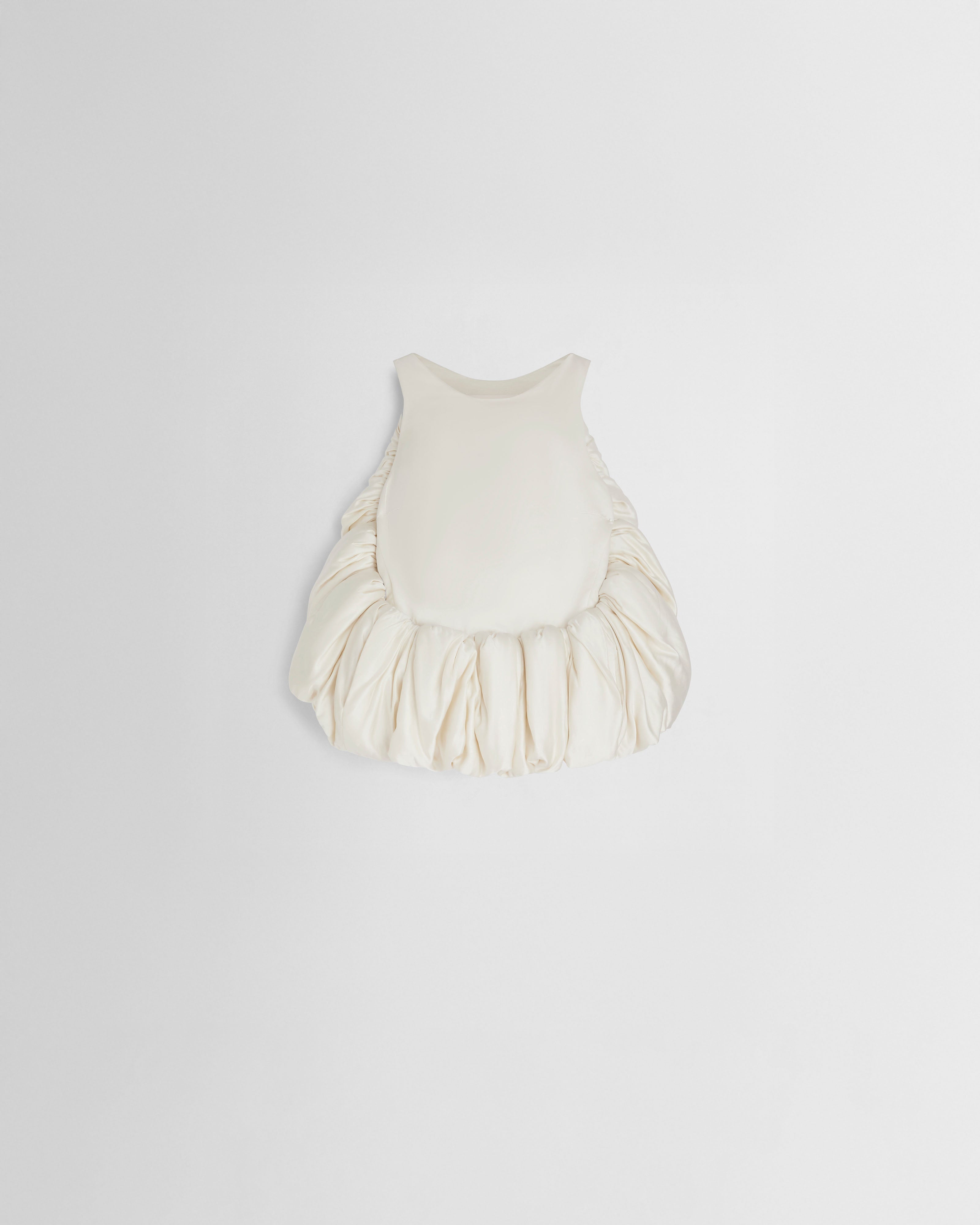 PHOEBE PHILO | SUGAR VEST | vanilla silk satin