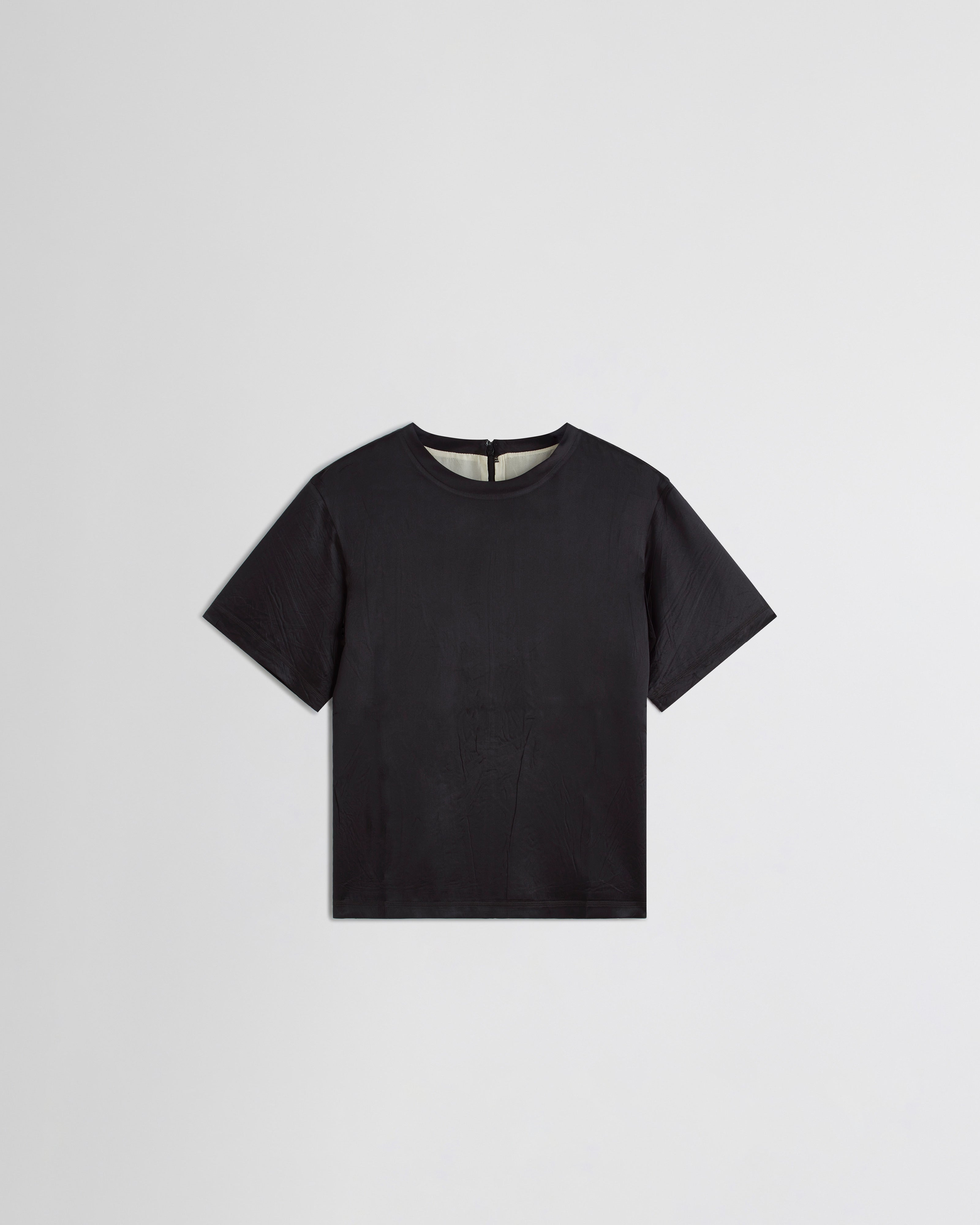 PHOEBE PHILO | GRAPHIC T | black silk