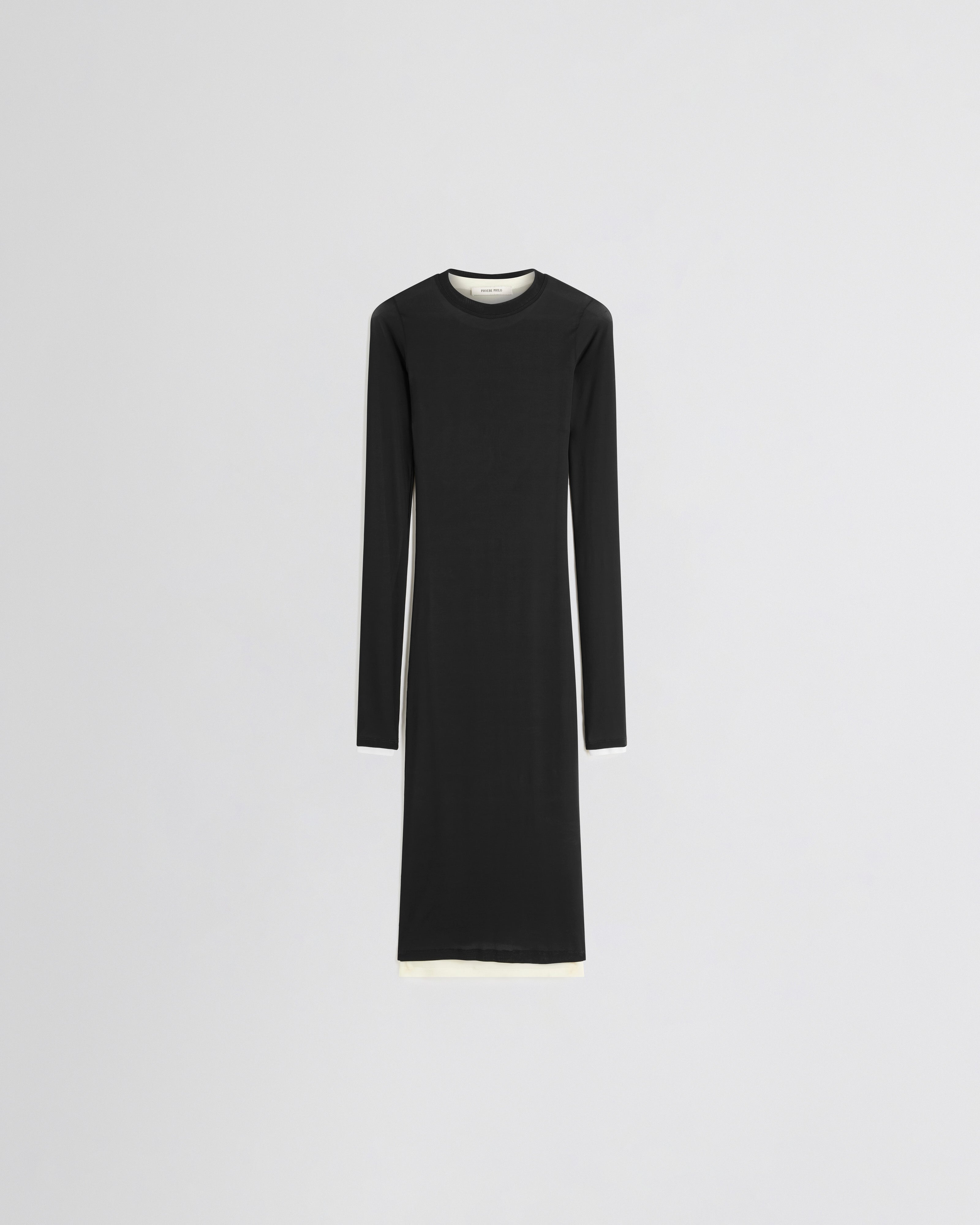 PHOEBE PHILO US | HUG DRESS | black viscose