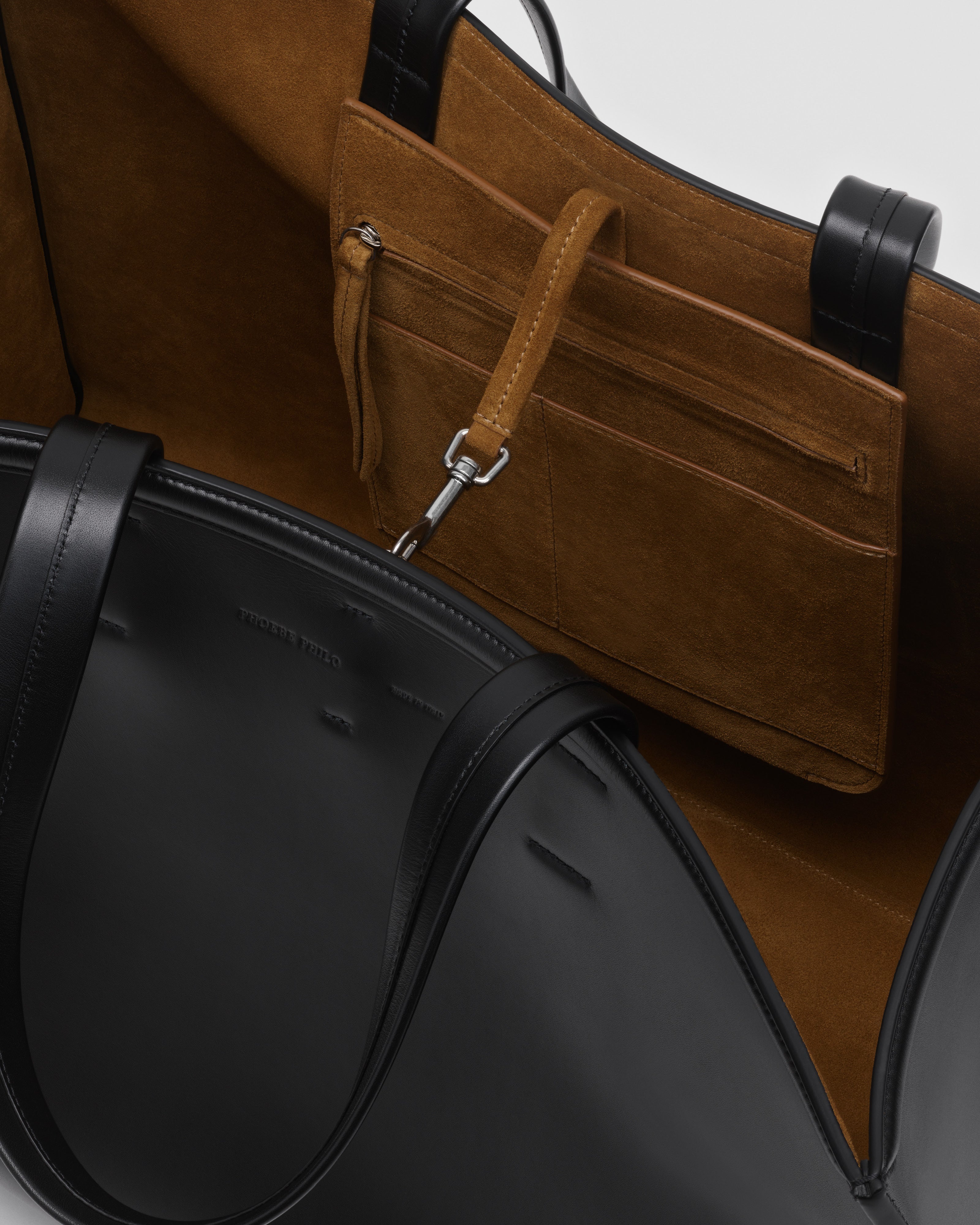 PHOEBE PHILO | XL CABAS | BLACK LEATHER