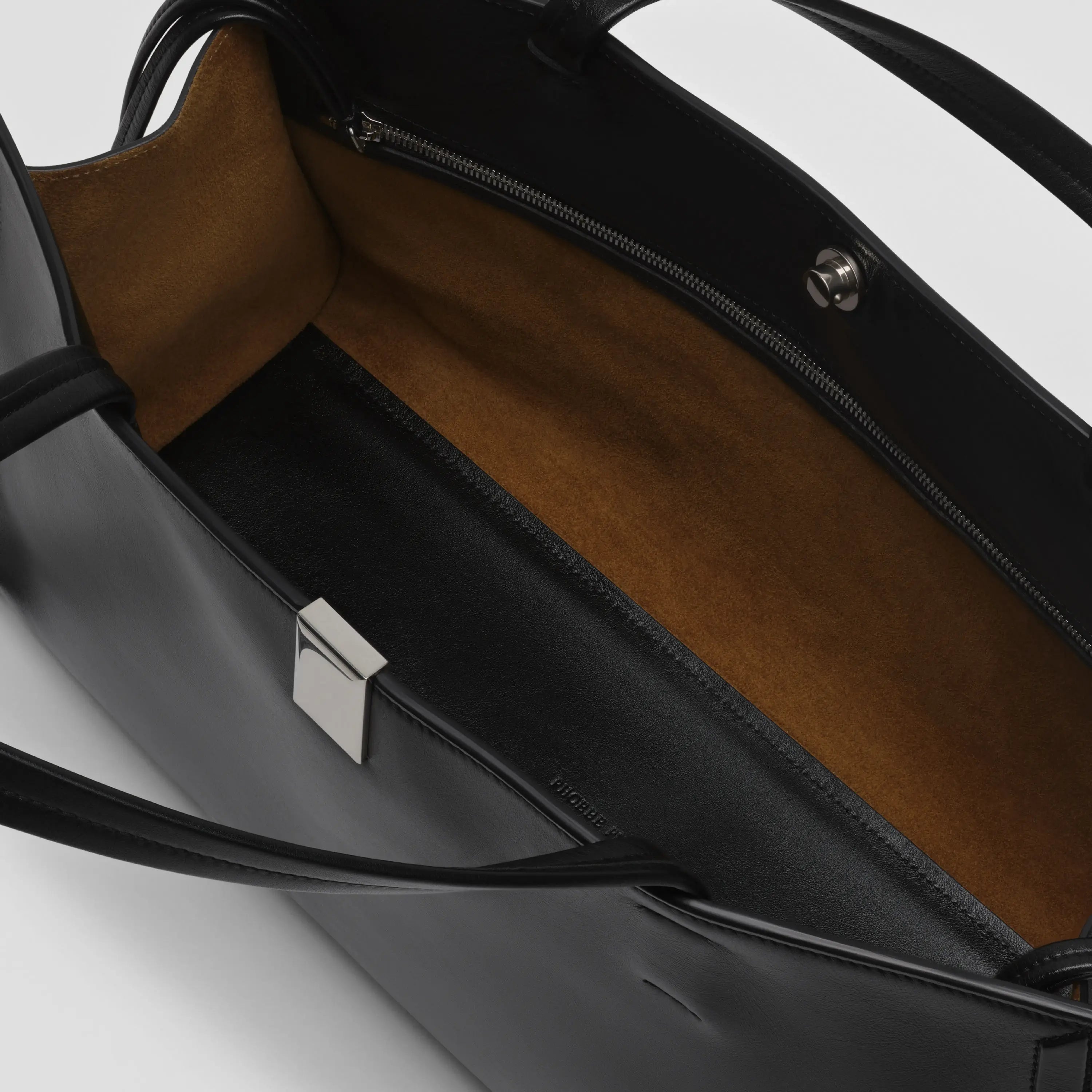 【PHOEBE PHILO】Small Kit Cabas レザー トートバッグ PHOEBE PHILO | SMALL KIT CABAS | BLACK LEATHER WITH SILVER