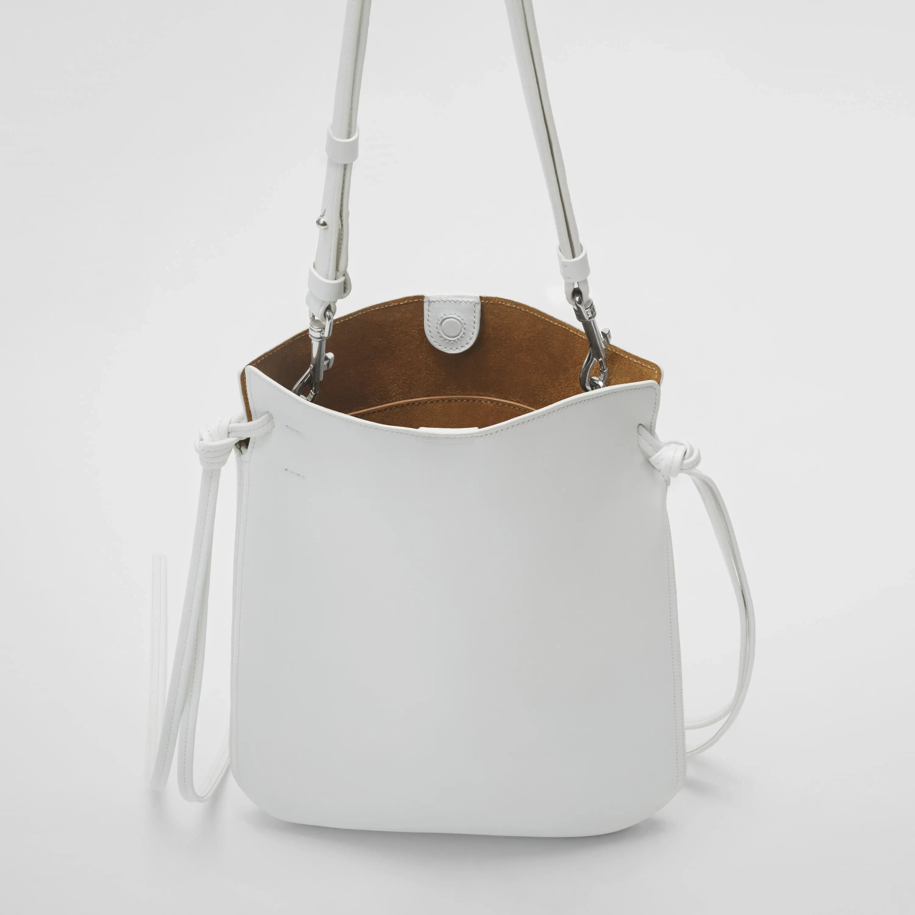 PHOEBE PHILO | GIG POUCH | WHITE LEATHER WITH SILVER PHOEBE PHILO | GIG POUCH | WHITE LEATHER WITH SILVER