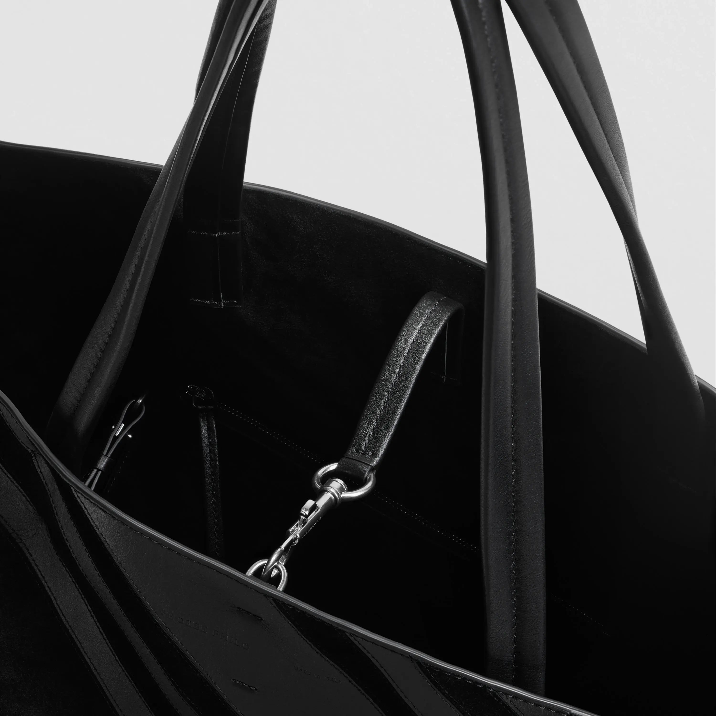 PHOEBE PHILO | BASKET CABAS | BLACK LEATHER AND SUEDE WITH PHOEBE PHILO | BASKET CABAS | BLACK LEATHER AND SUEDE WITH