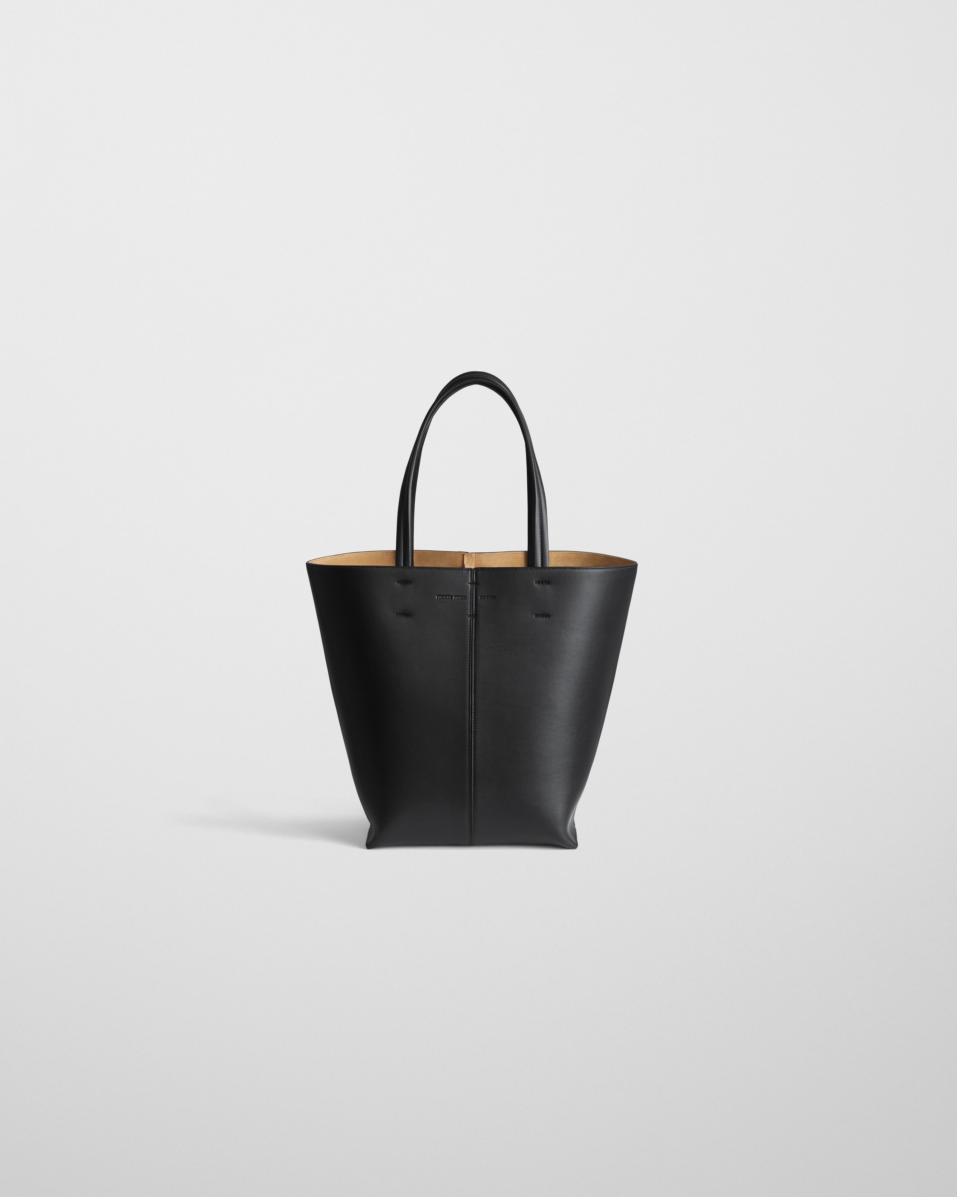 PHOEBE PHILO | POT CABAS | BLACK LEATHER