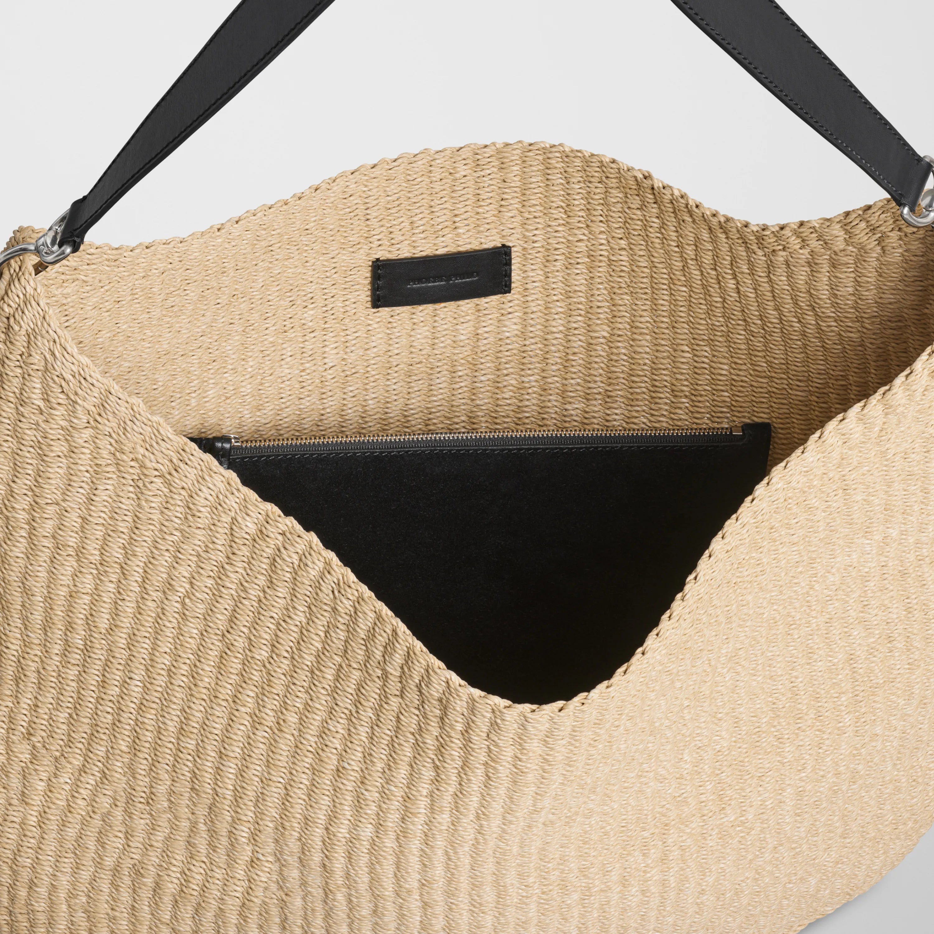 【PHOEBE PHILO】Slope Sling 編みバッグ ジップポーチ付 PHOEBE PHILO | SLOPE SLING | NATURAL WOVEN VISCOSE