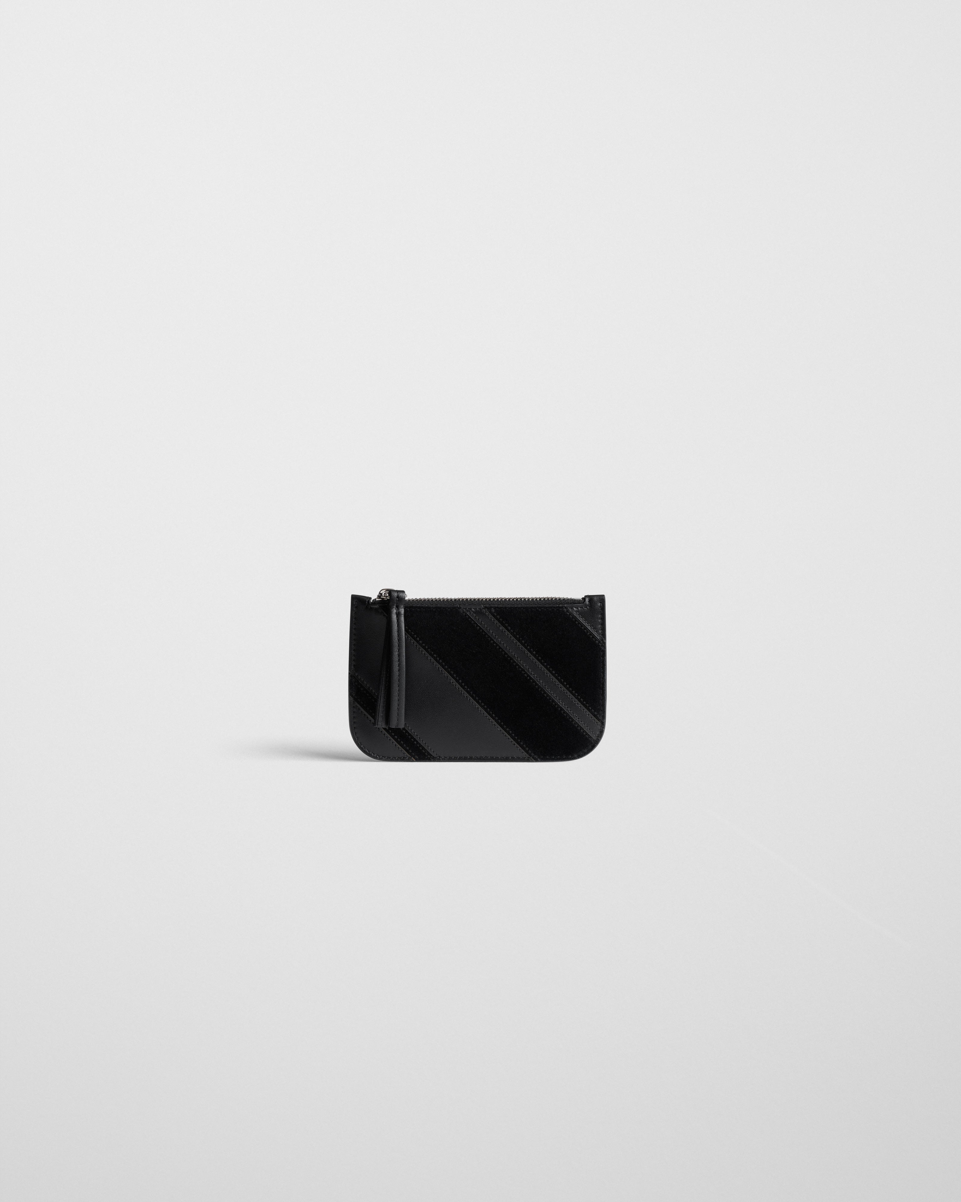 PHOEBE PHILO | TRIPLEX CLUTCH | BLACK LEATHER WITH GOLD