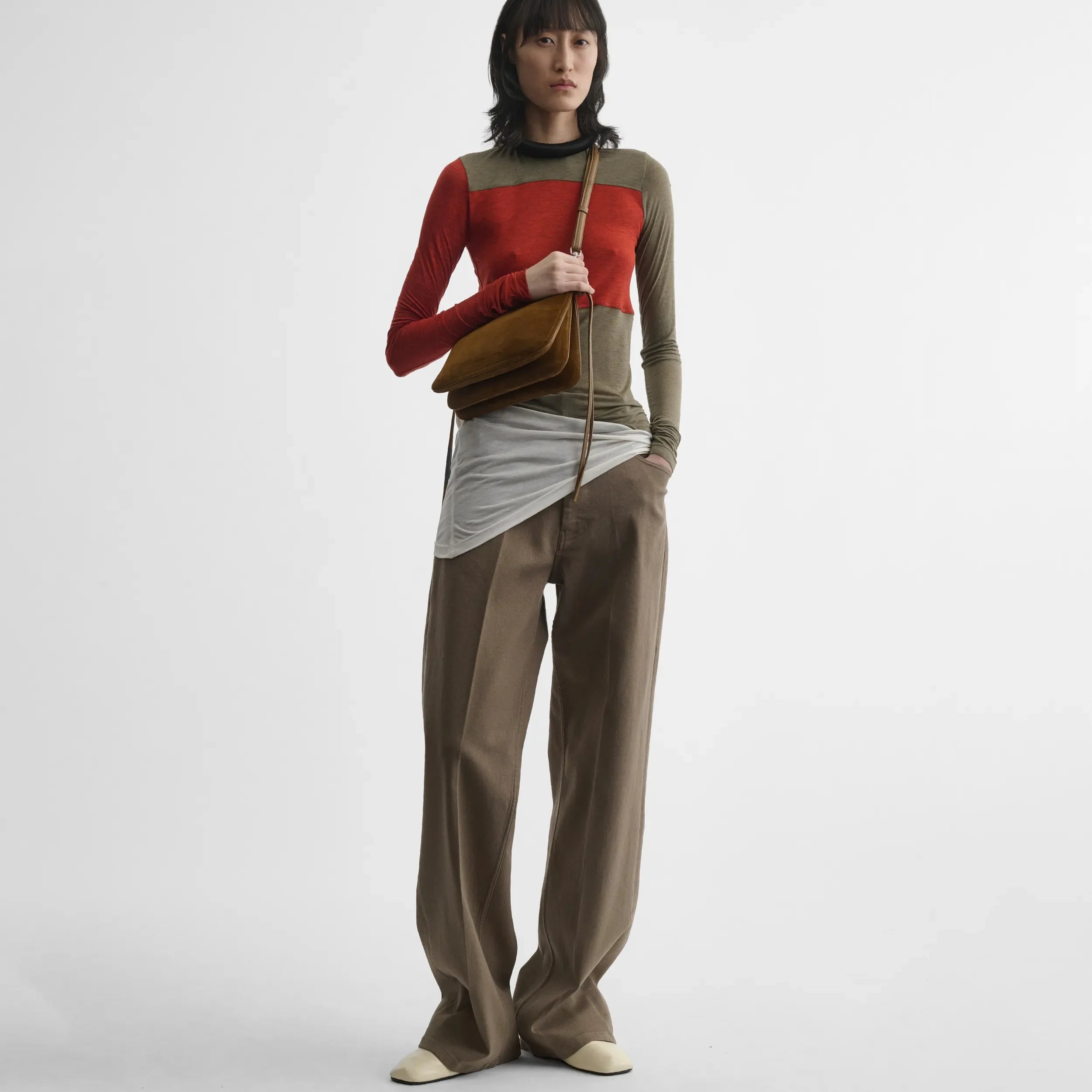 海外希少【PHOEBE PHILO】SMギグショルダーバッグ トフィー PHOEBE PHILO | SMALL GIG BAG | TOFFEE SUEDE