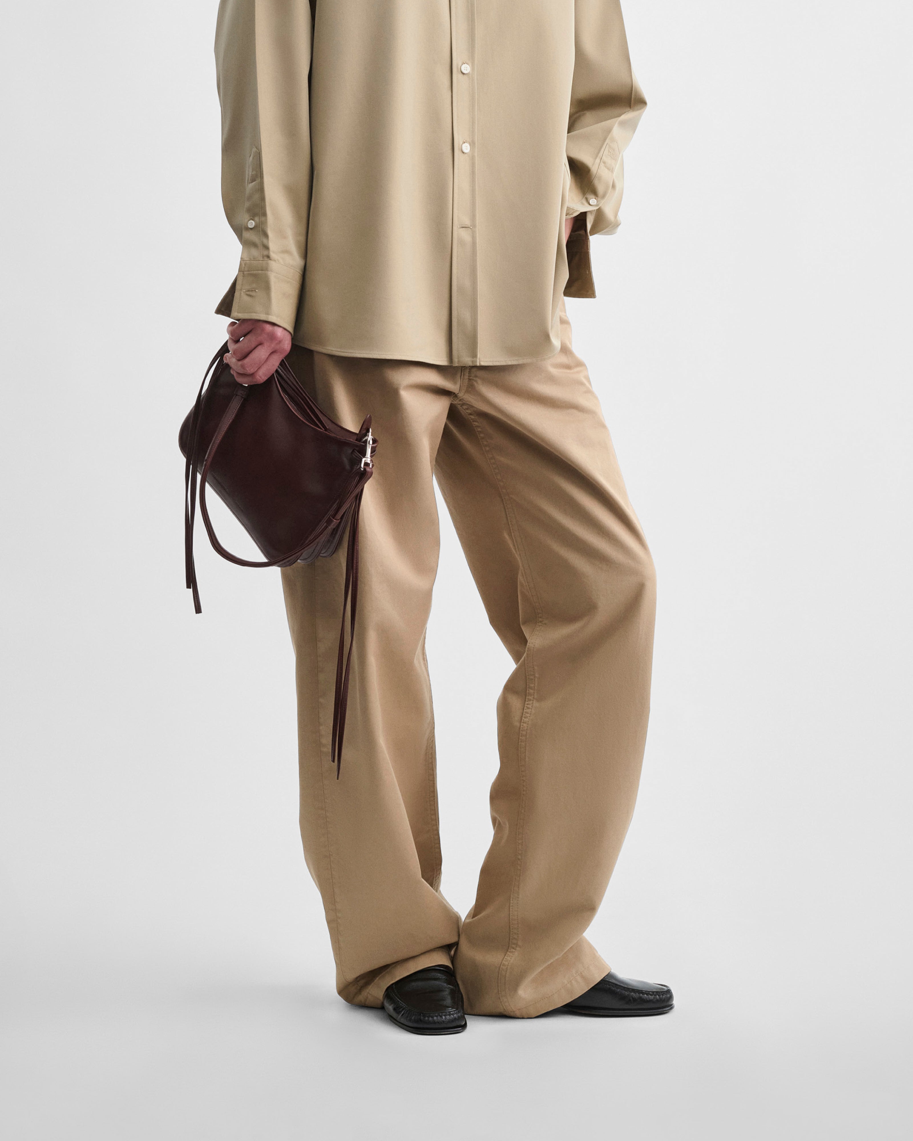 PHOEBE PHILO | SMALL GIG BAG | cognac leather