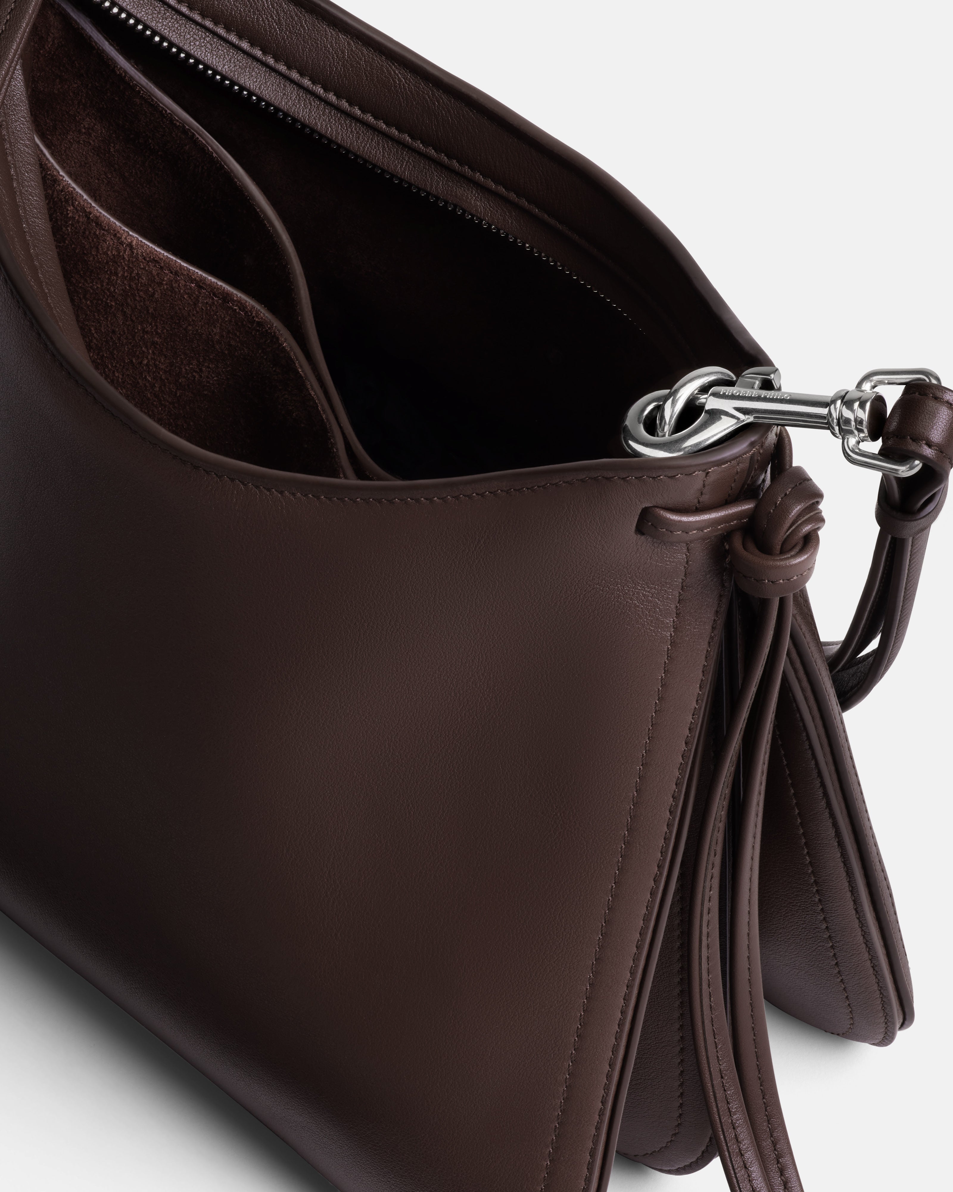 PHOEBE PHILO | SMALL GIG BAG | COGNAC LEATHER