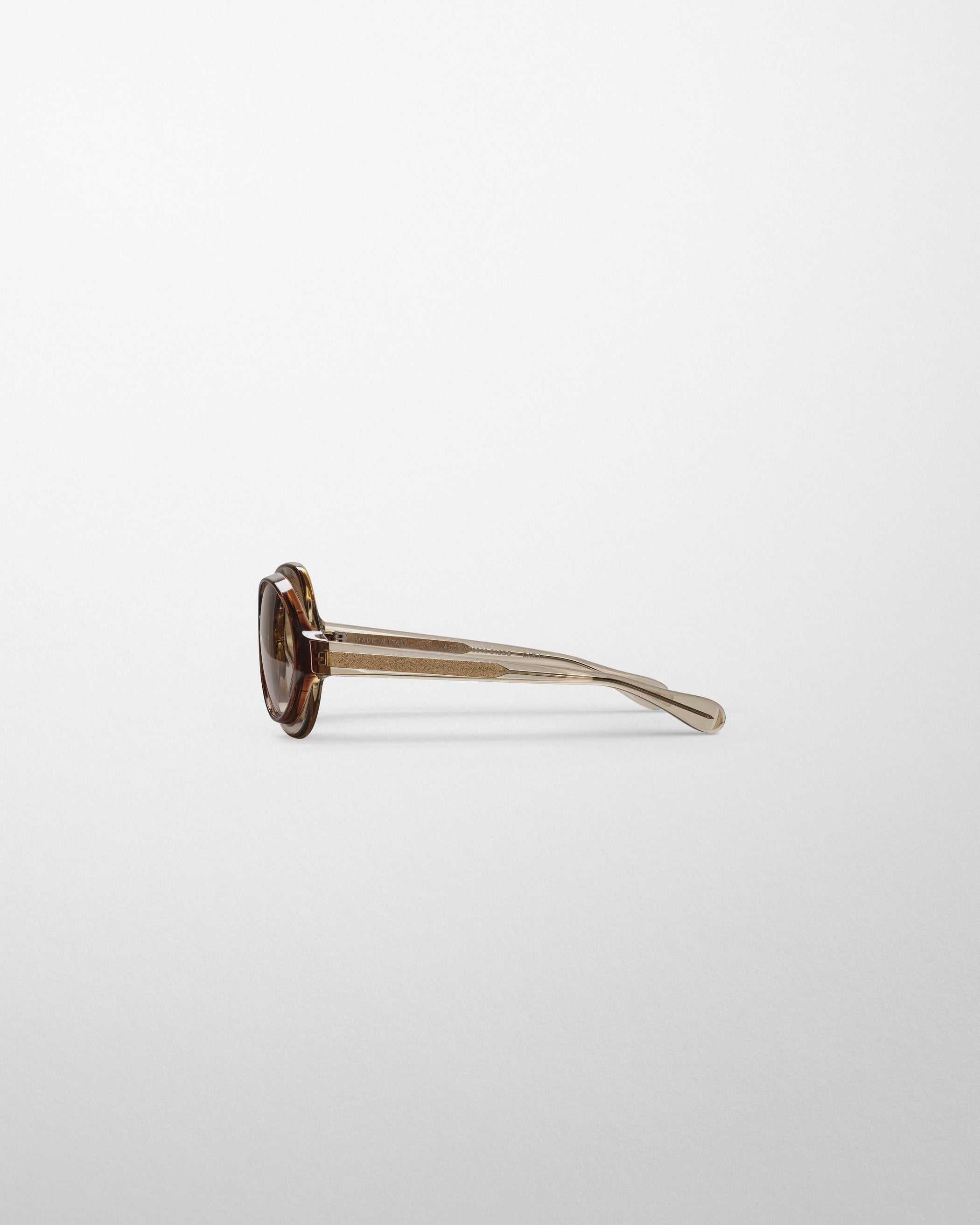 Side view of COOKIE SUNGLASSES in cognac acetate