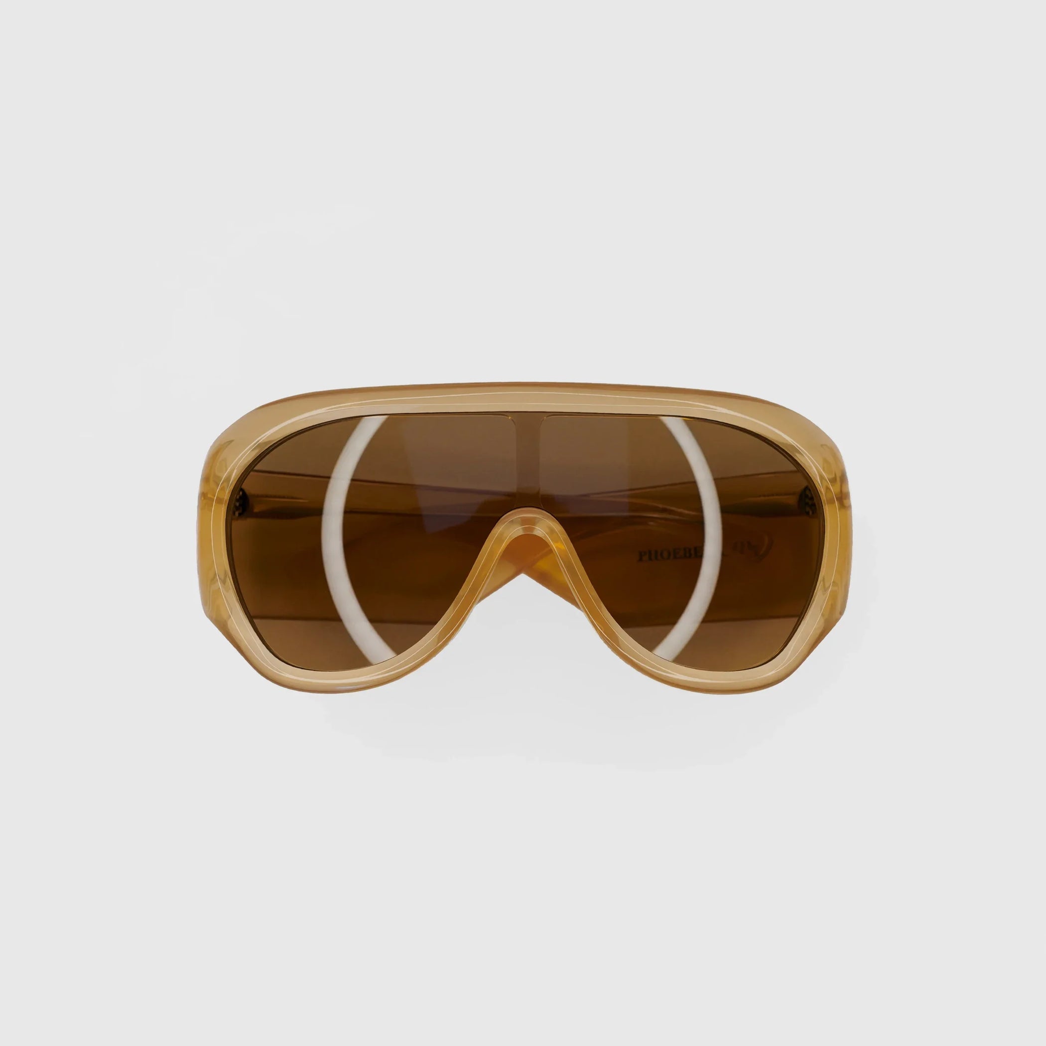 PHOEBE PHILO BOMBÉ SUNGLASSES COGNAC TORTOISESHELL ACETATE