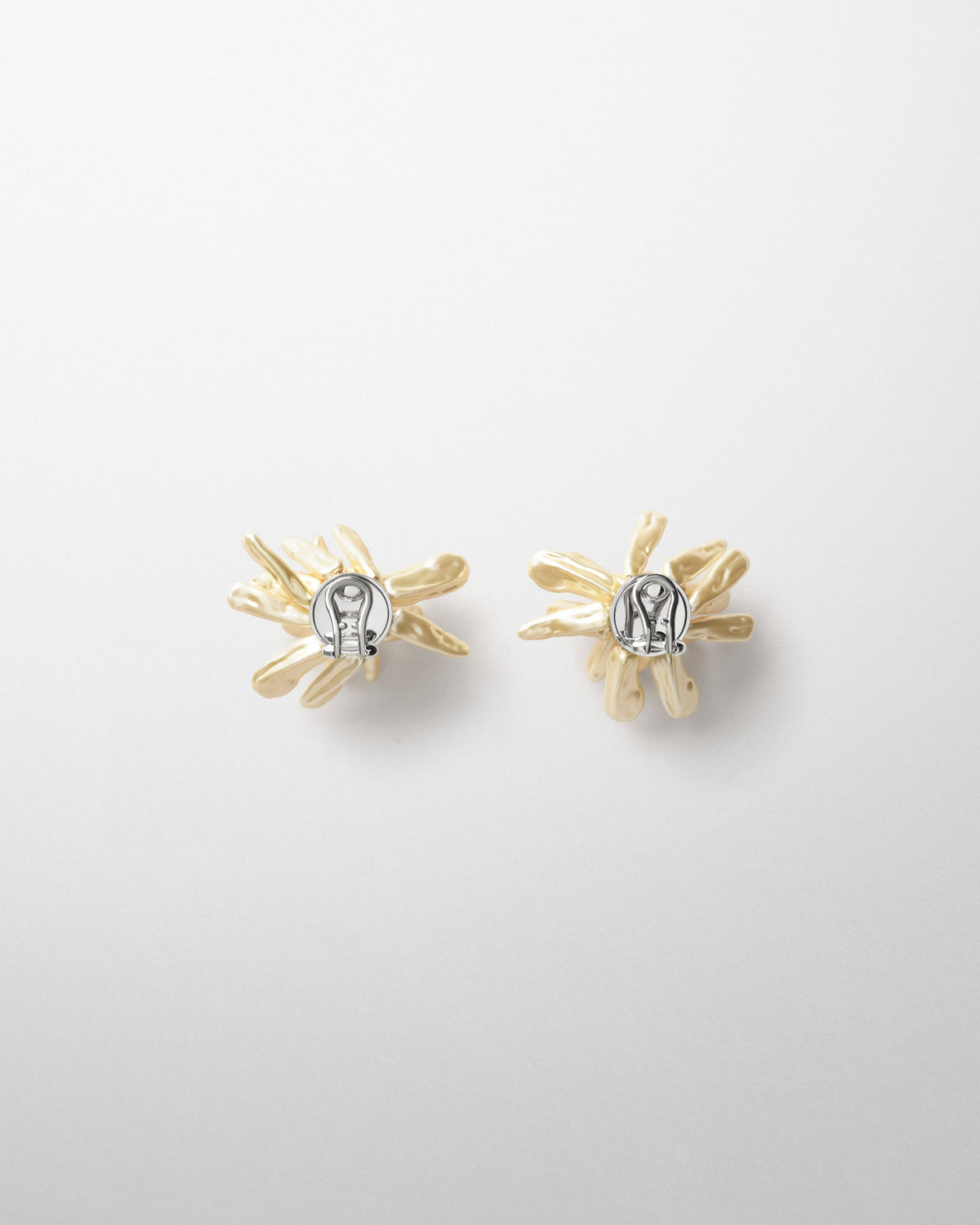 Back view of CLUSTER EARRINGS in gold