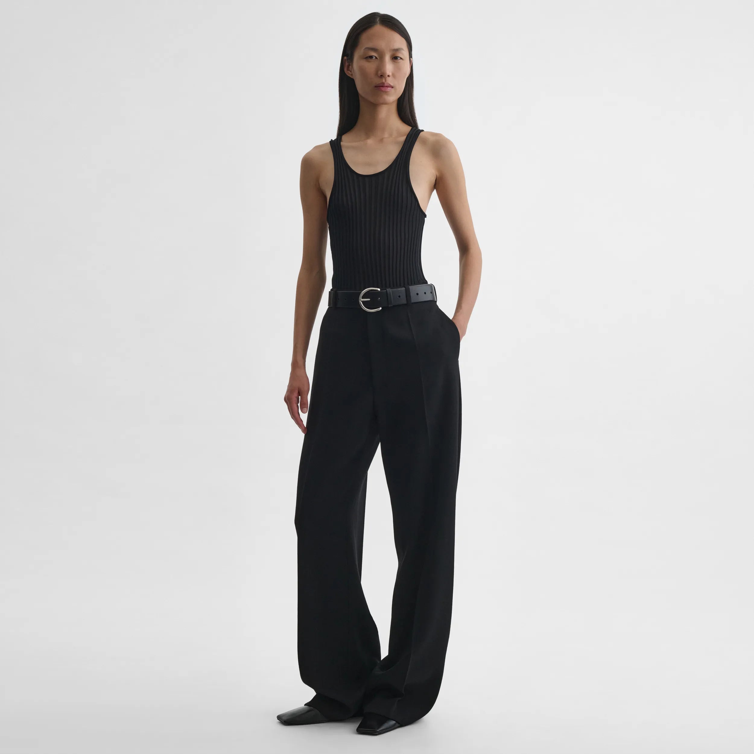 PHOEBE PHILO | MILANESE TROUSERS | BLACK WOOL PHOEBE PHILO | MILANESE TROUSERS | BLACK WOOL