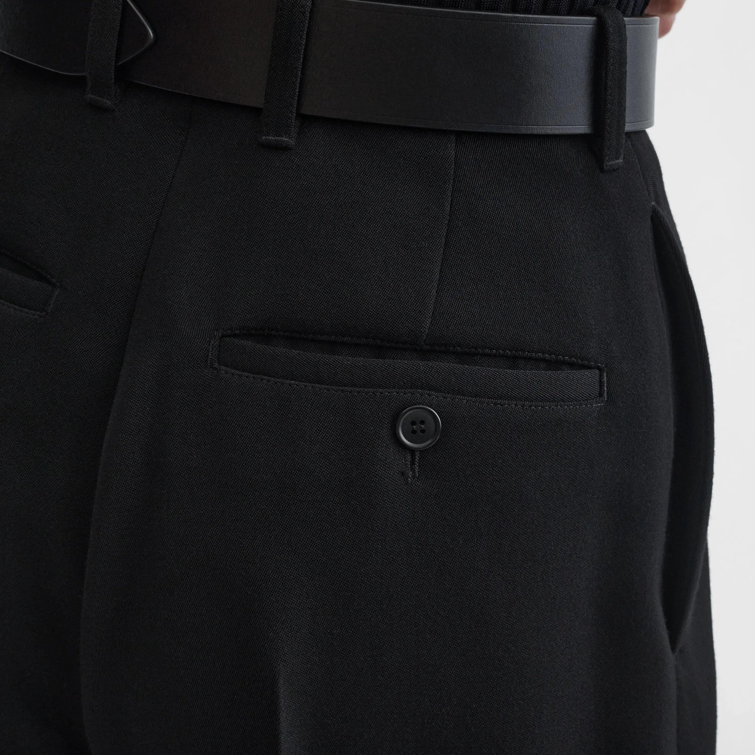 PHOEBE PHILO ブラックのテーラードパンツ PHOEBE PHILO | MILANESE TROUSERS | BLACK WOOL