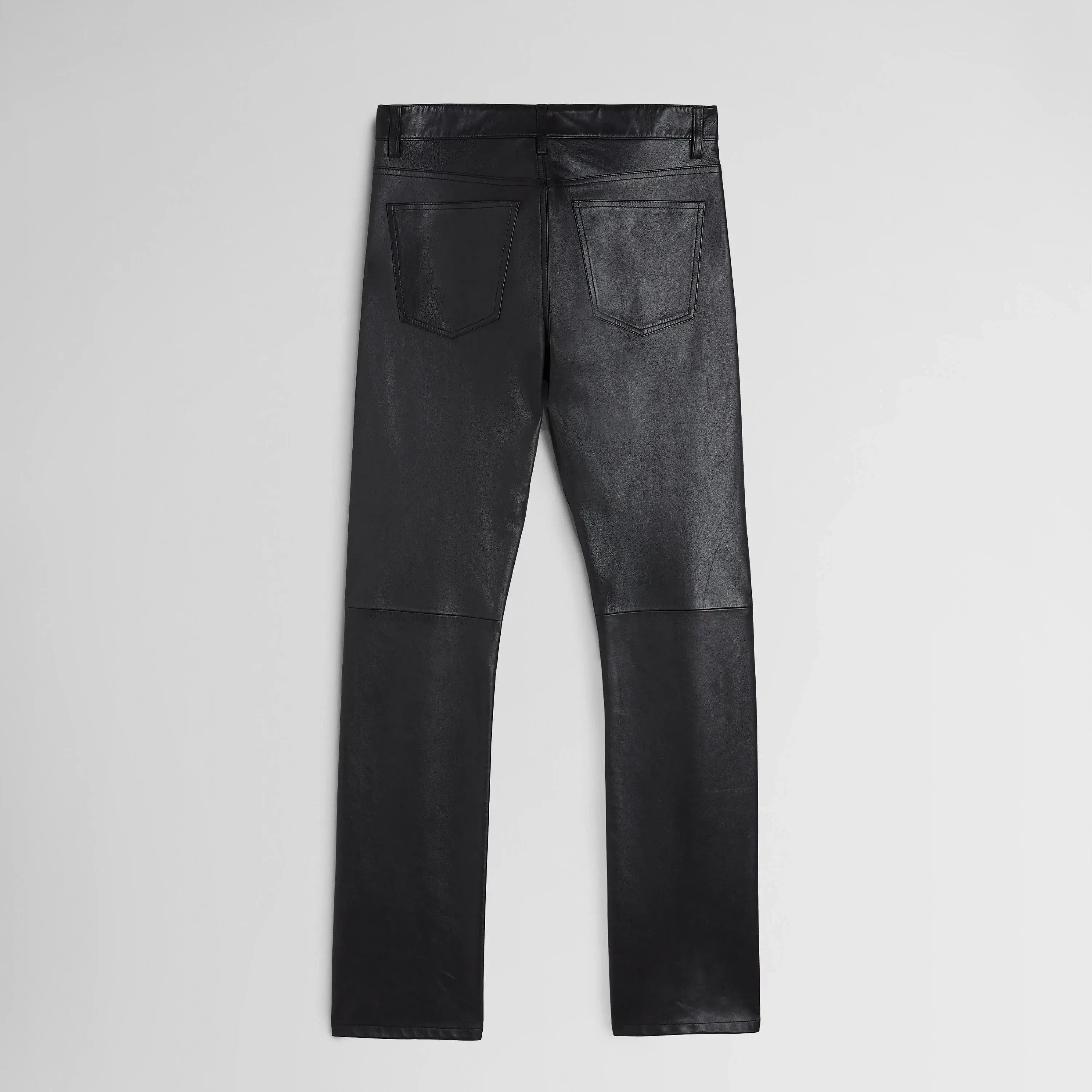 【PHOEBE PHILO】上質カジュアル★ストレート ジーンズ PHOEBE PHILO | STRAIGHT LEG JEANS | BLACK LEATHER