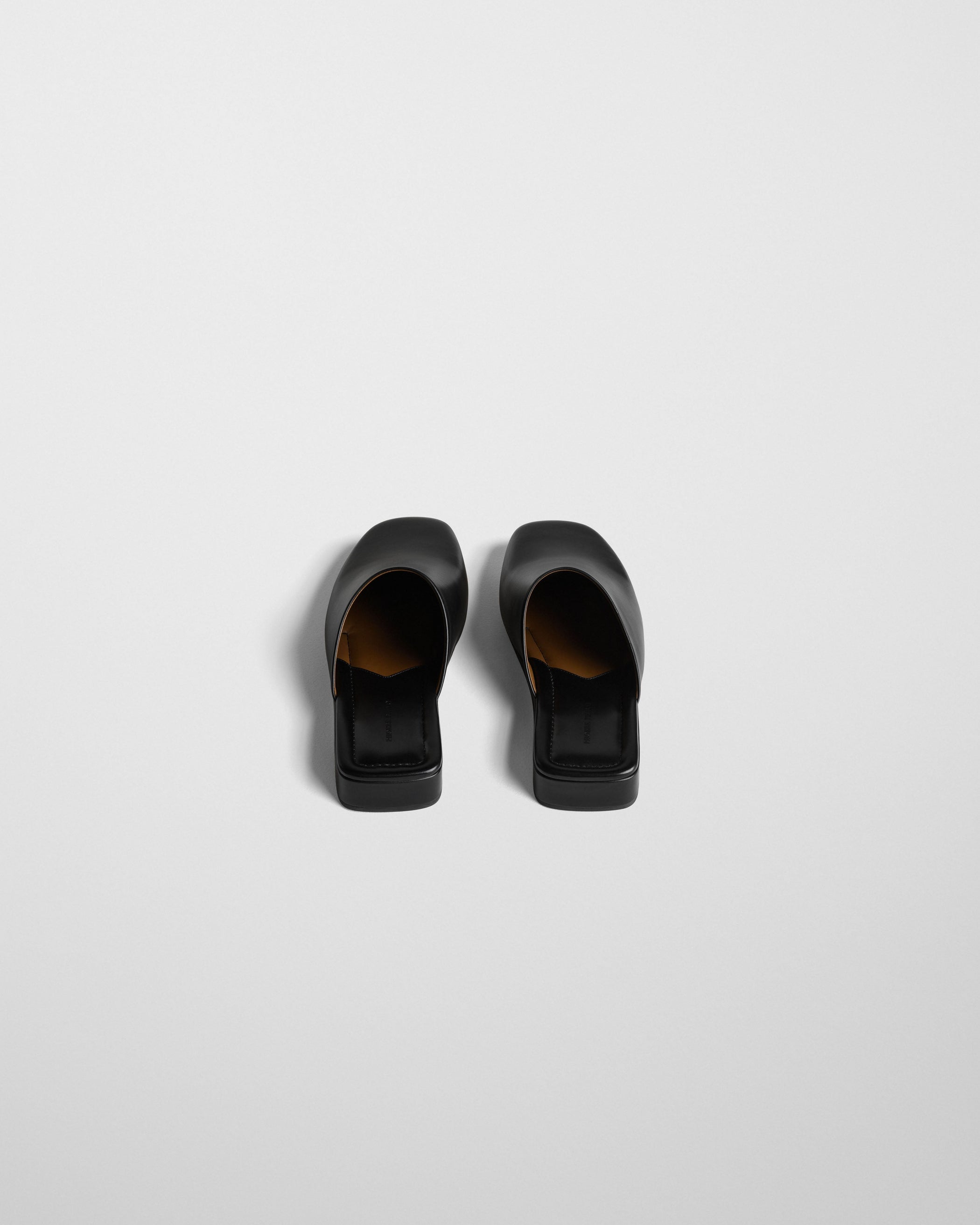 View of ROBE SLIDE in black leather