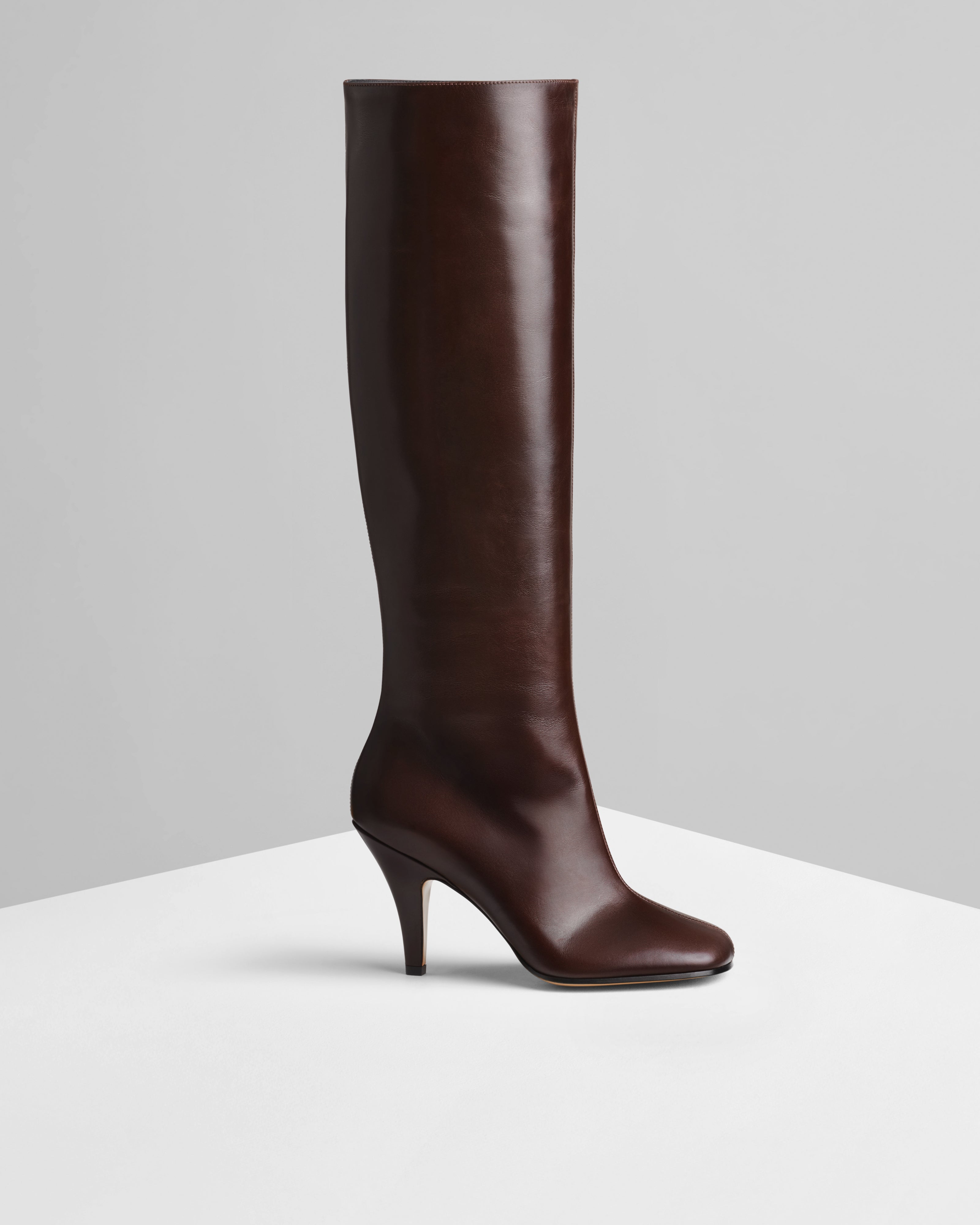 PHOEBE PHILO | KNEE-HIGH BOOT | OXBLOOD LEATHER