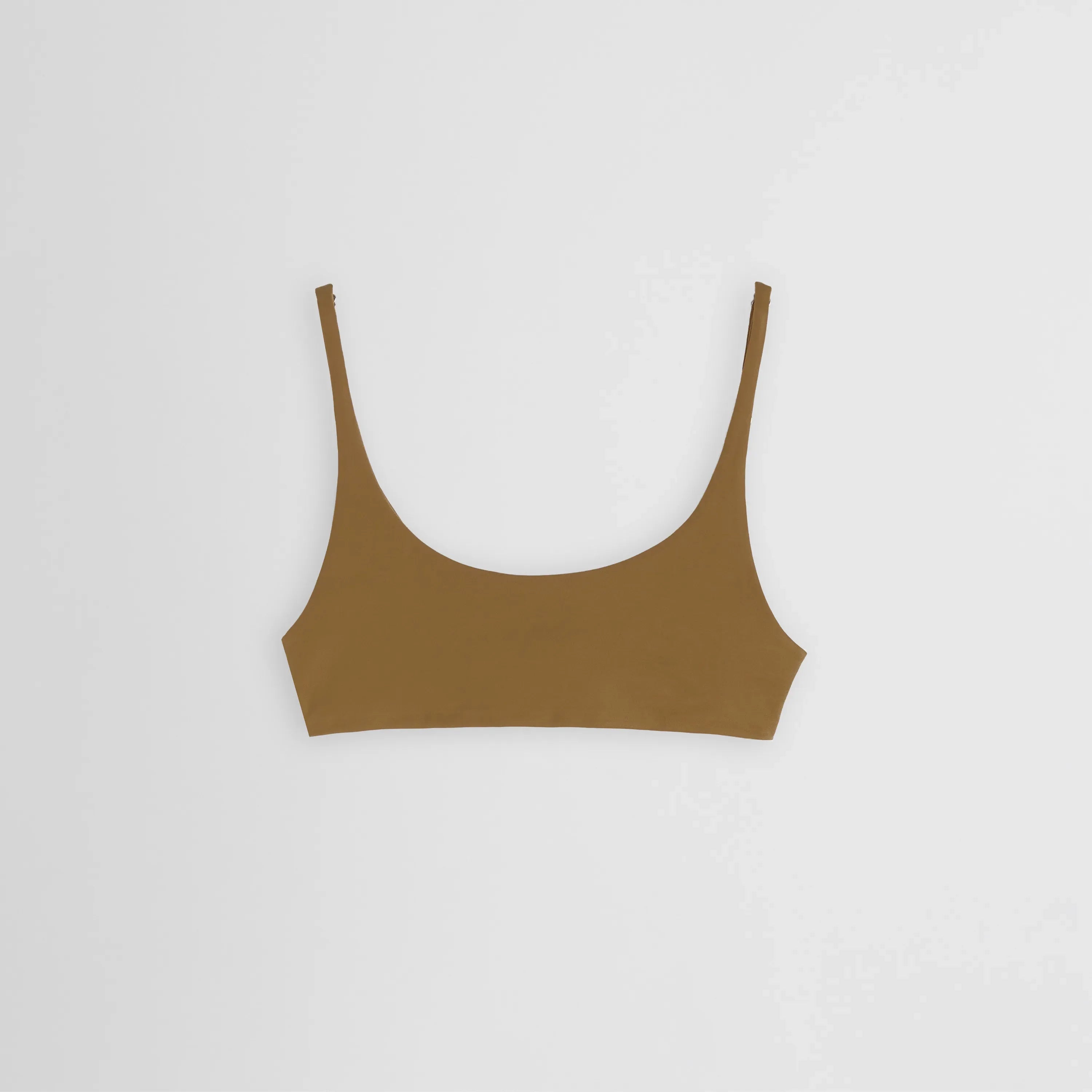 PHOEBE PHILO スクープネックビキニトップ PHOEBE PHILO | SCOOP BIKINI TOP | TOBACCO POLYAMIDE