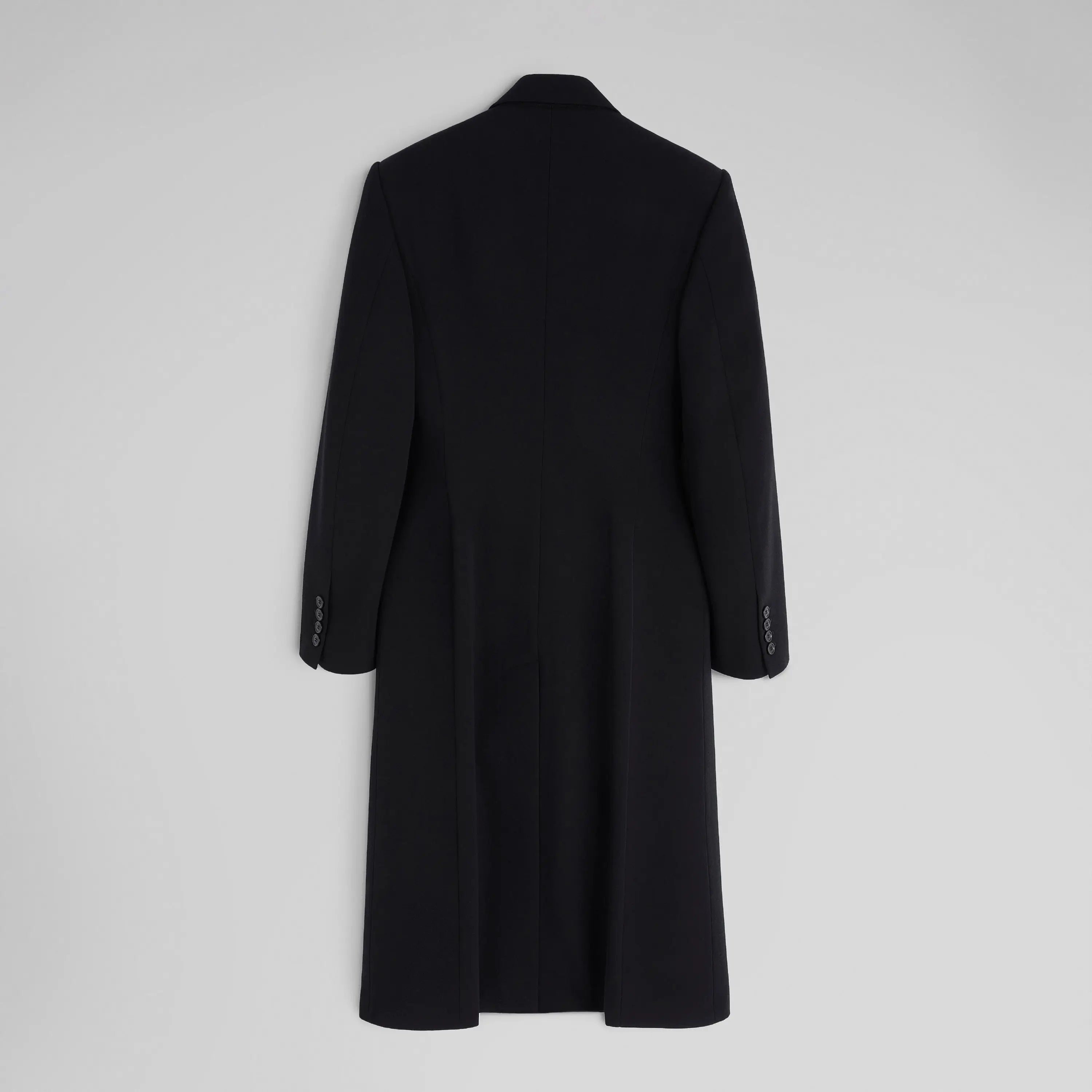 【PHOEBE PHILO】ウール ドロップウエスト テーラードコート PHOEBE PHILO | TAILORED COAT WITH DROPPED WAIST | BLACK WOOL