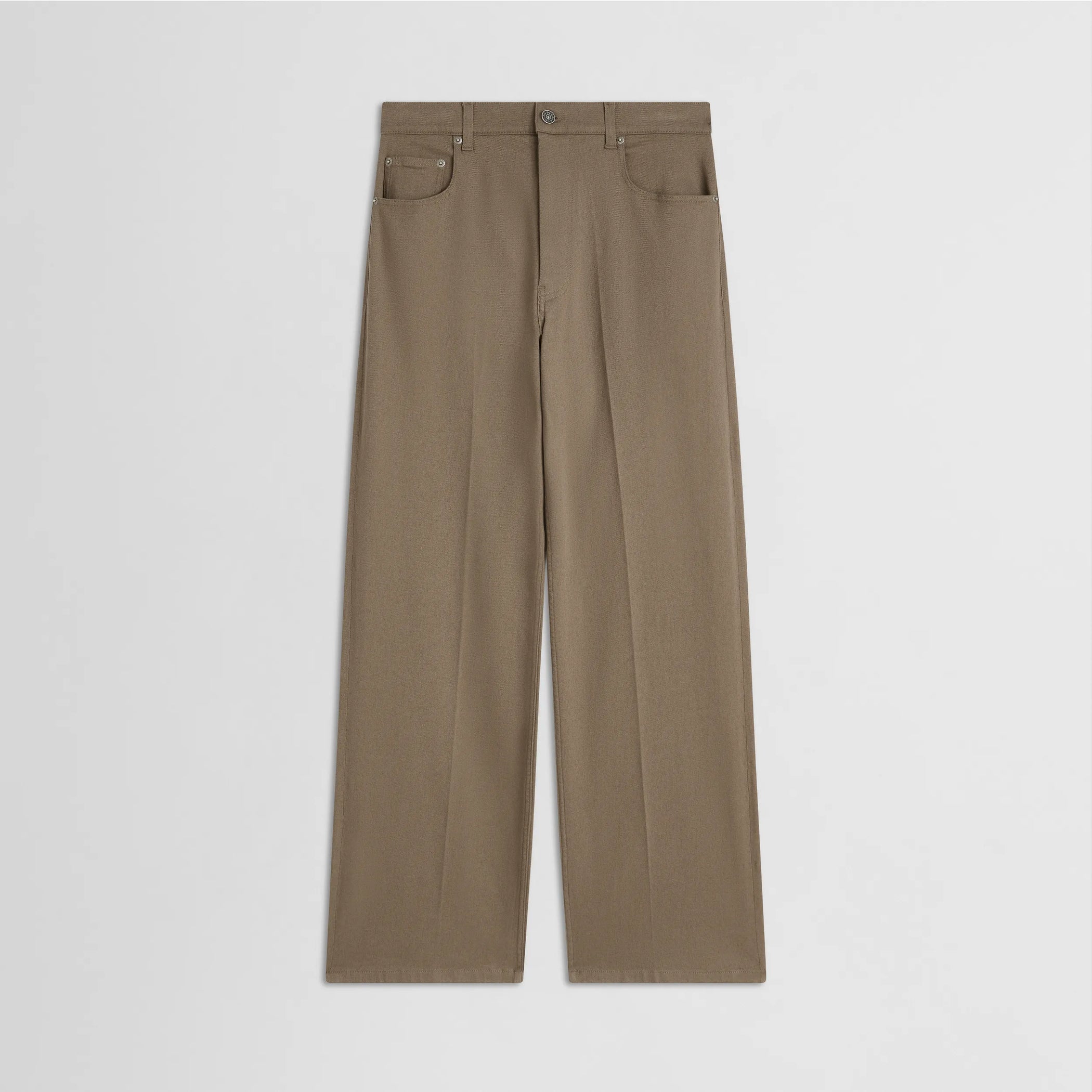 海外希少【PHOEBE PHILO】リラックスパンツ グレーベージュ Celine by Phoebe Philo Grey Checkered Wide Pants Size 36