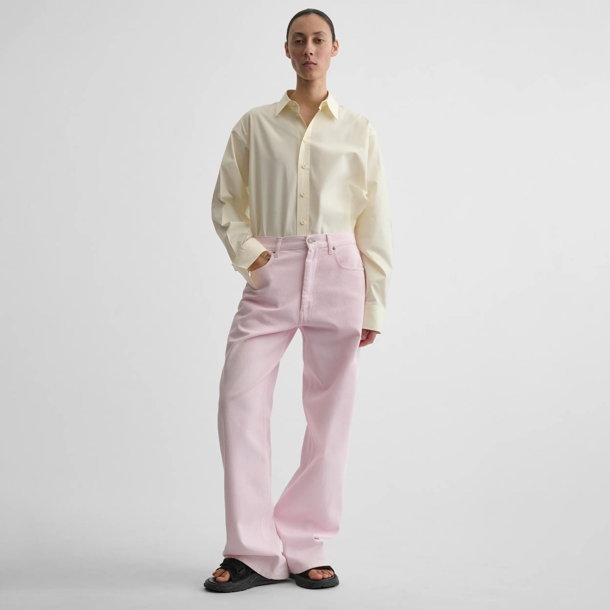 【PHOEBE PHILO】Milanese ウール イージーストレート パンツ PHOEBE PHILO | TROUSERS