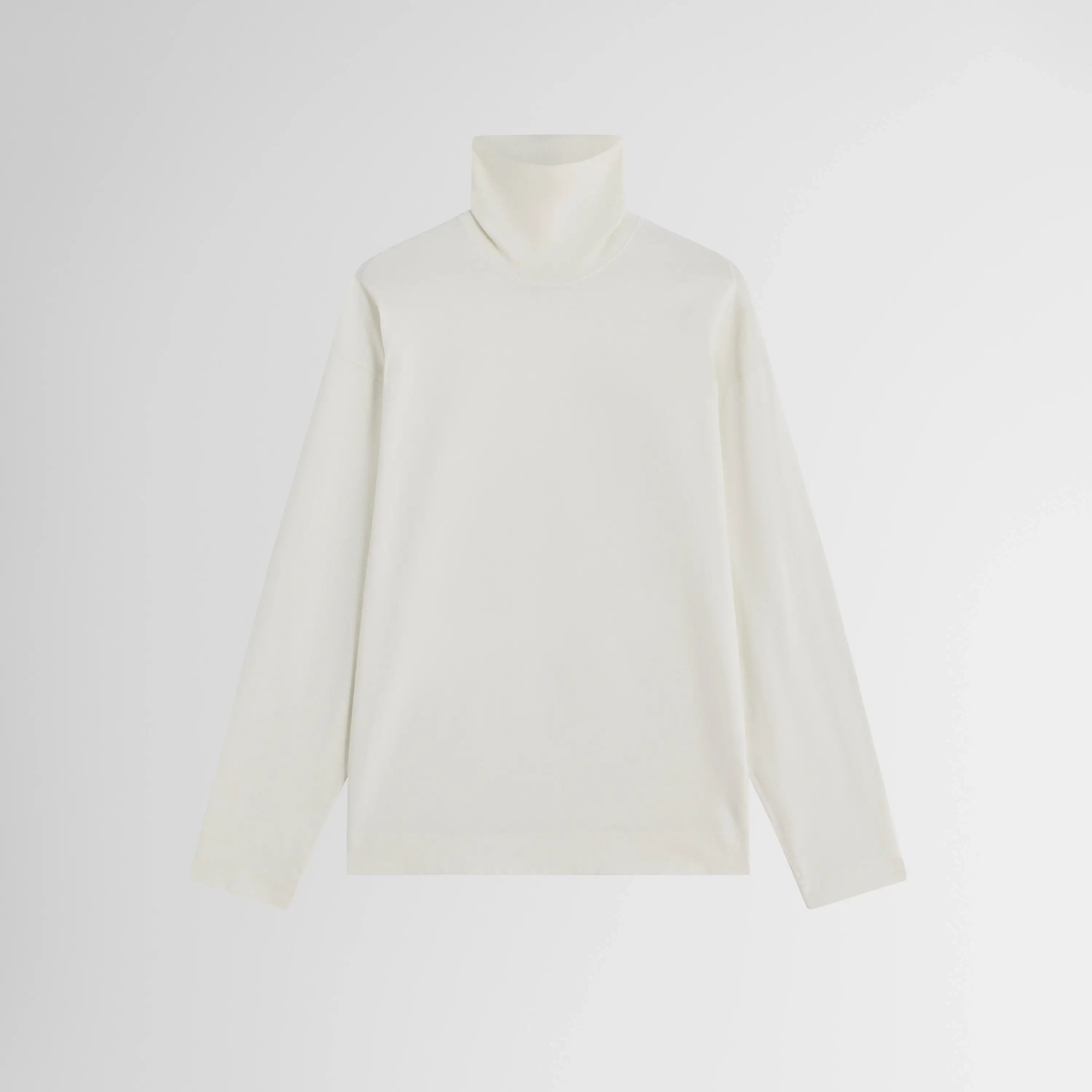 PHOEBE PHILO | RELAXED LONG SLEEVE JERSEY | CREAM COTTON JERSEY PHOEBE PHILO | RELAXED LONG SLEEVE JERSEY | CREAM COTTON JERSEY