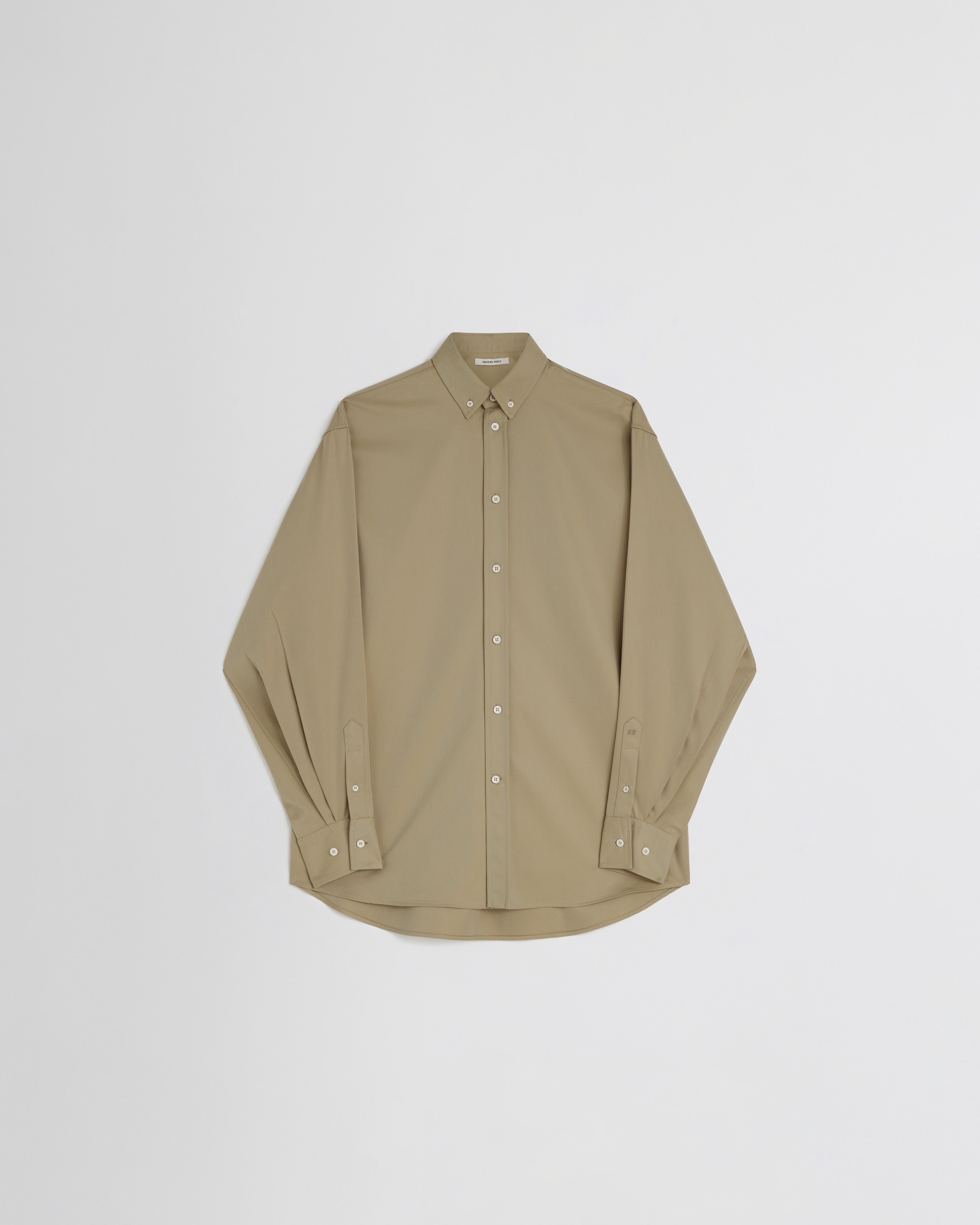 PHOEBE PHILO | BUTTON COLLAR SHIRT | TRENCH COTTON