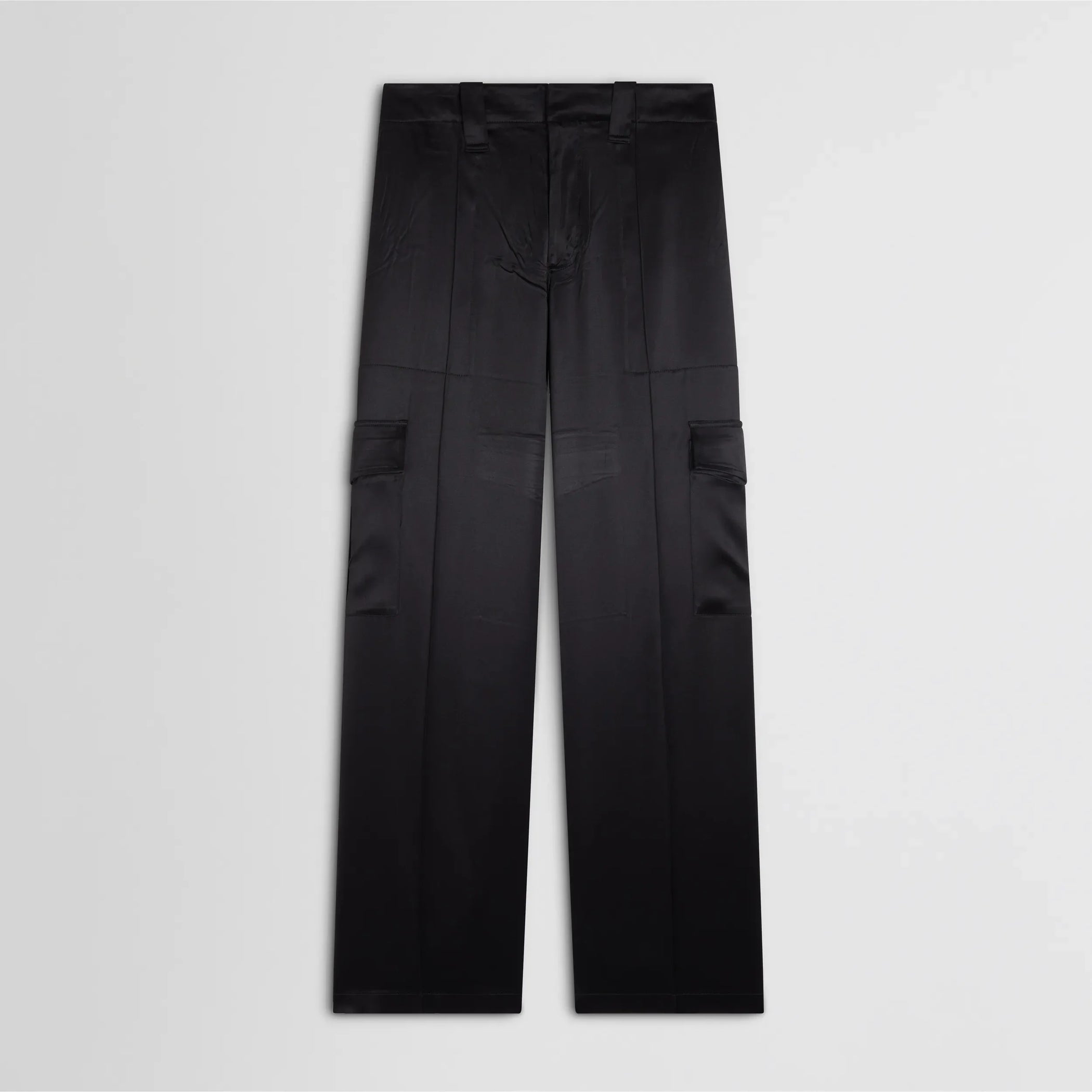 【PHOEBE PHILO】人気★ブラックシルク ワイド カーゴパンツ PHOEBE PHILO | TROUSERS