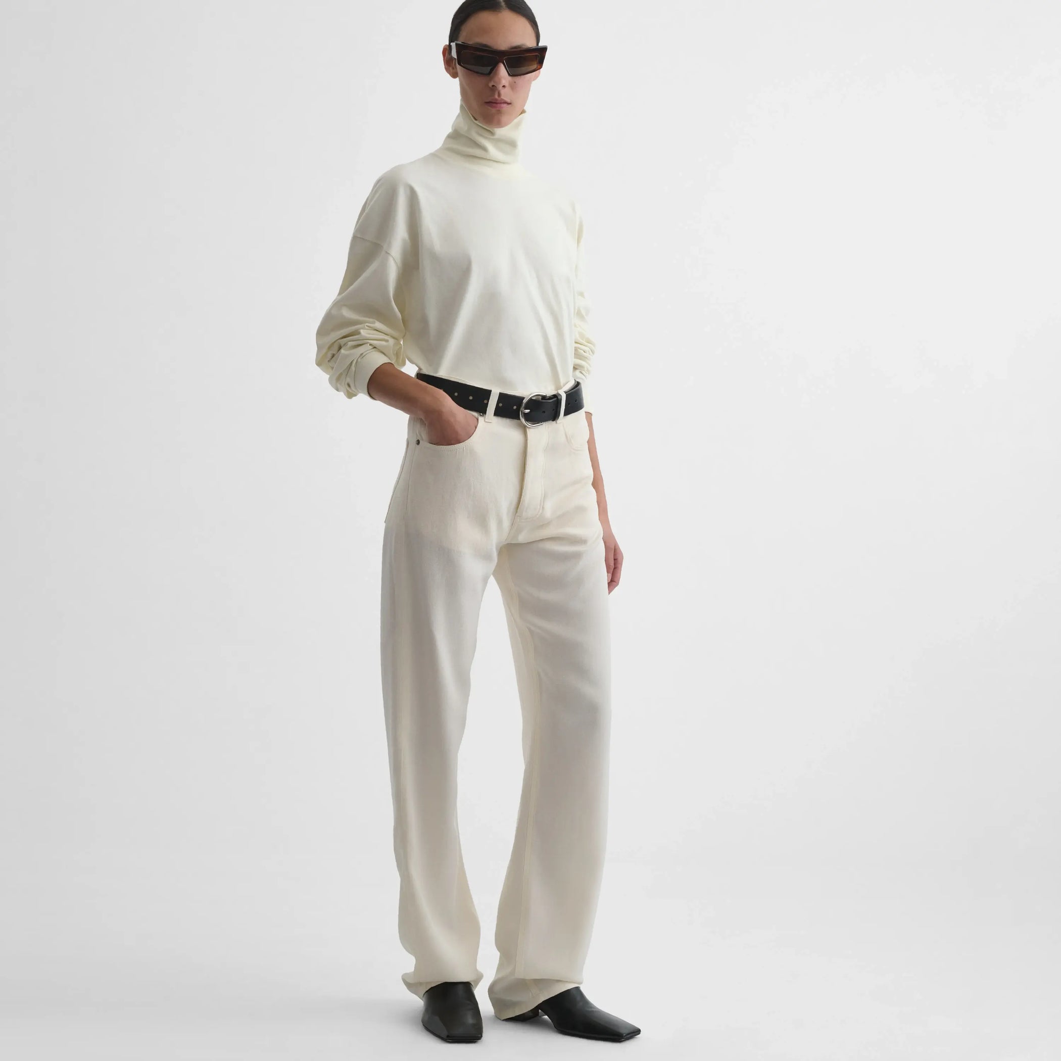 海外希少【PHOEBE PHILO】ノットクロッグサンダル100mm ブラック PHOEBE PHILO | KNOT CLOG | BLACK LEATHER