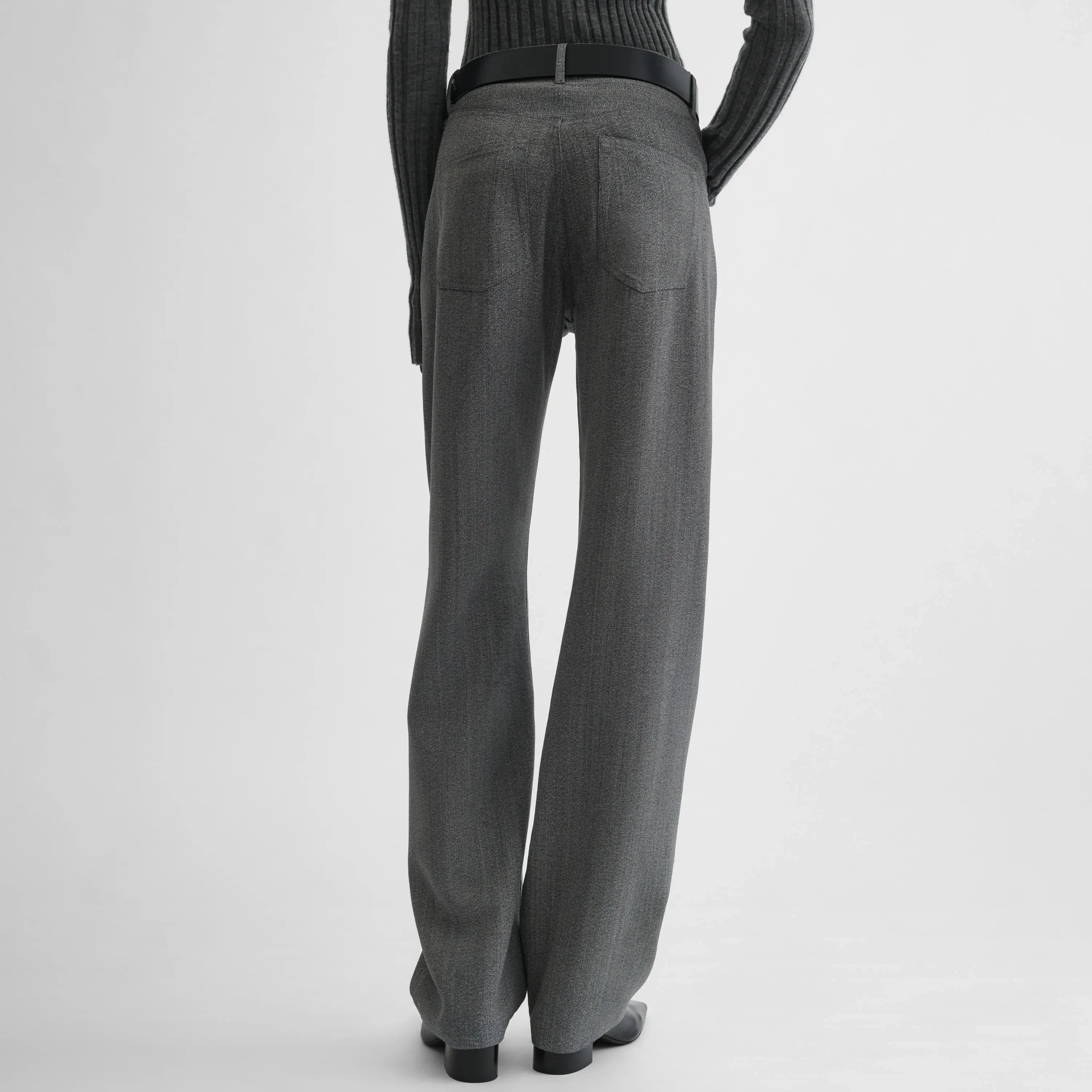 【PHOEBE PHILO】ウール イージーストレート プリーツパンツ PHOEBE PHILO | CLASSIC JEANS | MIST SILK VISCOSE