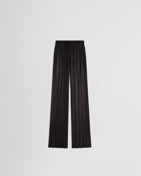 美品 ENFOLD 25SS PLEATS TROUSERS ブラック 36 CP087-PL3193-900BK-Razor-Pleat