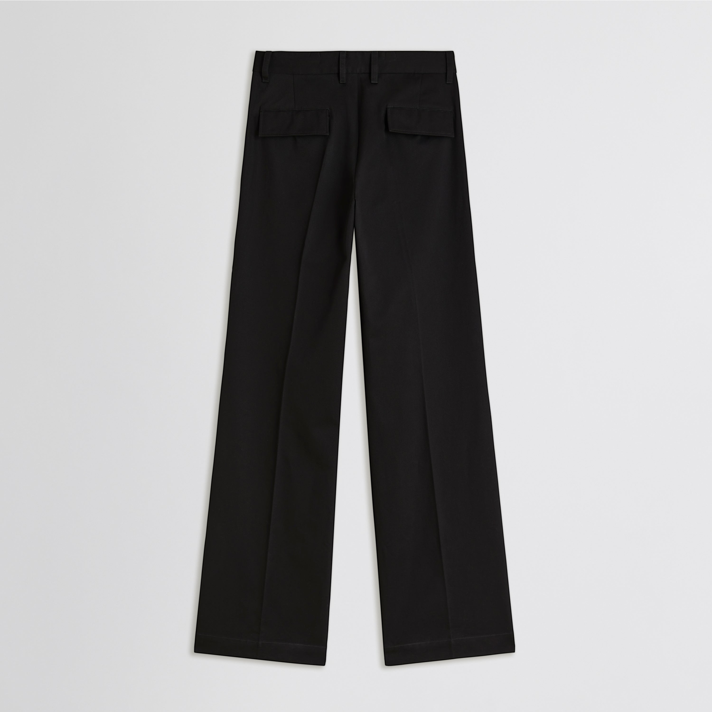 PHOEBE PHILO | TAILORED TROUSERS | BLACK COTTON