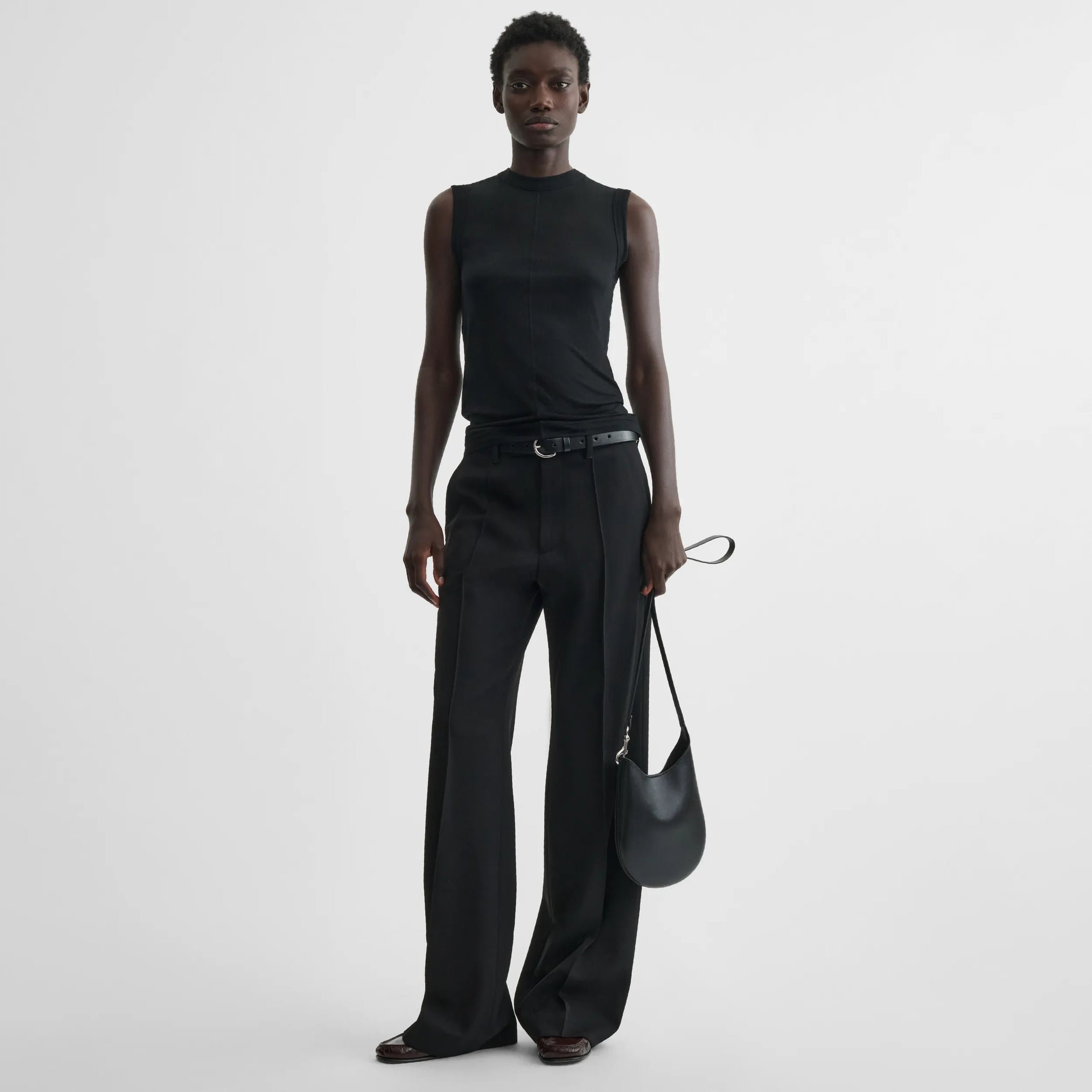 【存在感溢れる!】PHOEBE PHILO レザー フリンジカフ 2種展開 PHOEBE PHILO | FRINGE CUFF | BLACK LEATHER