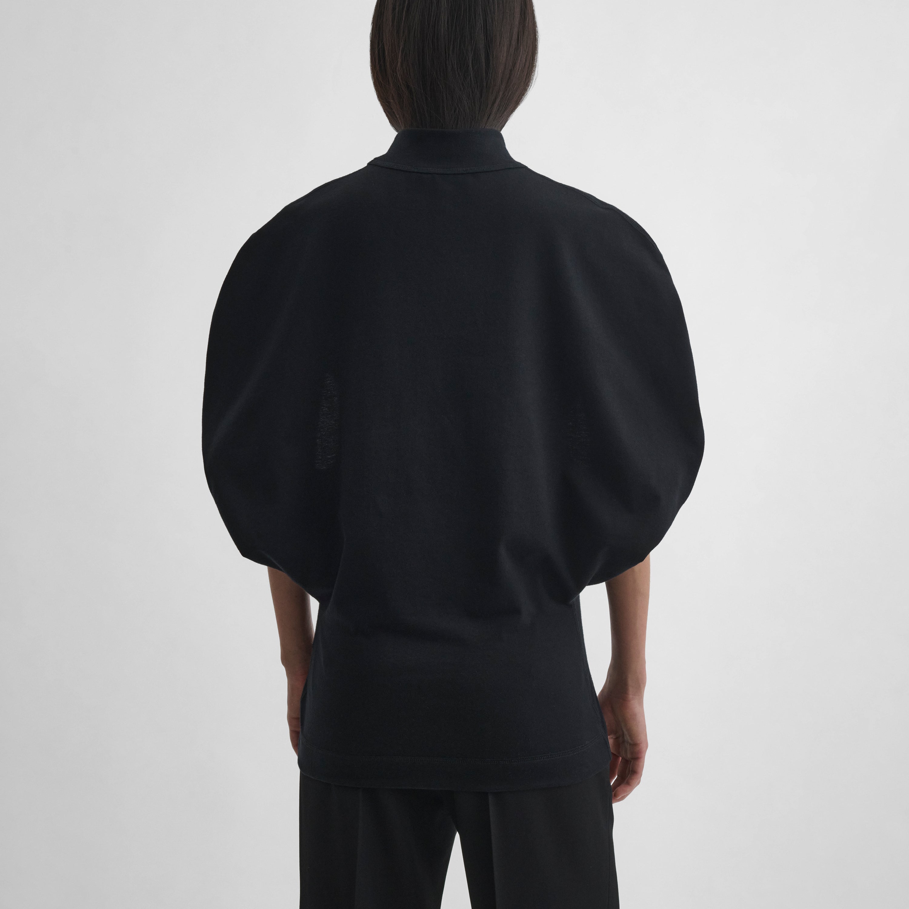 PHOEBE PHILO | BUD TOP | BLACK JERSEY