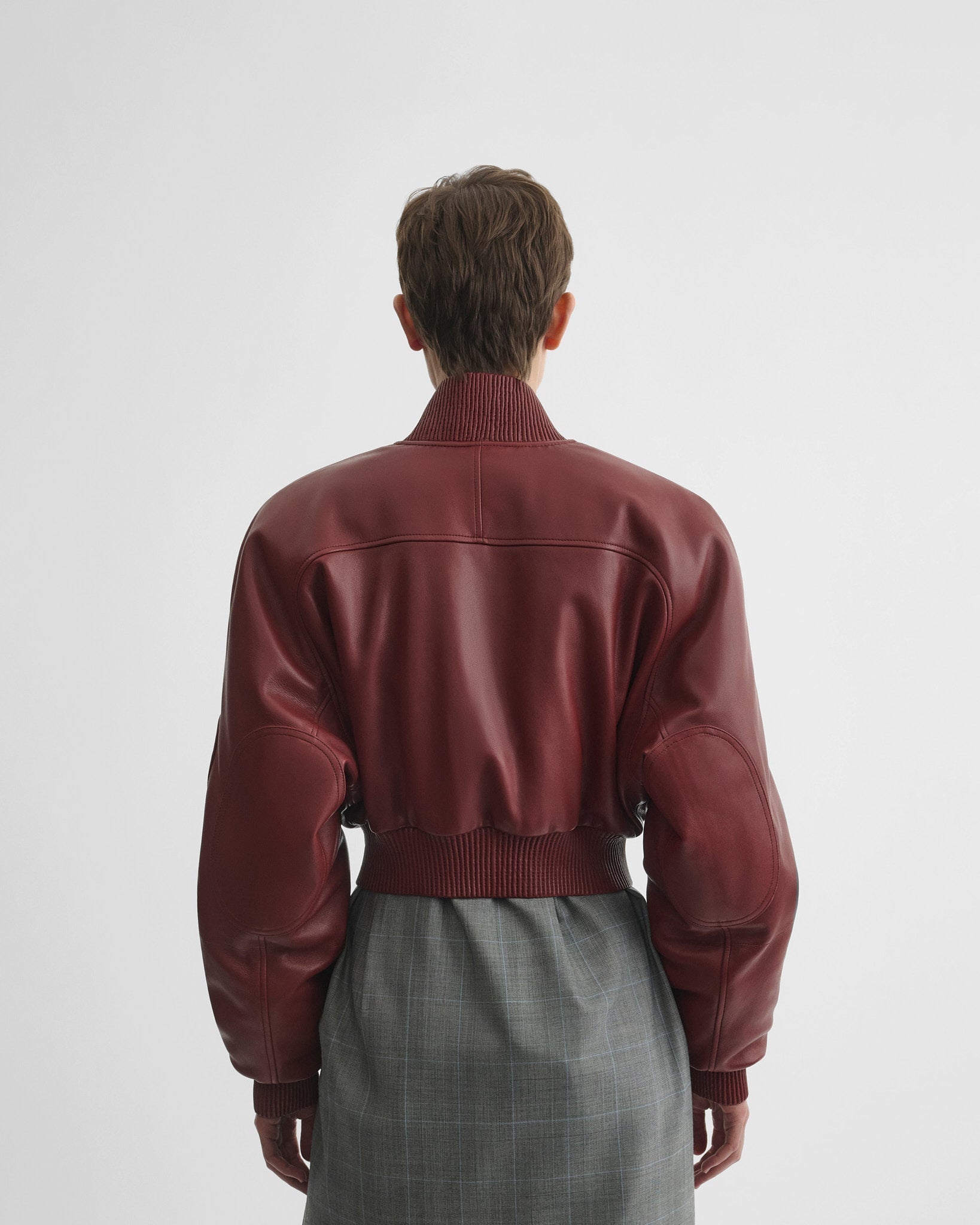PHOEBE PHILO | POCKET BOMBER JACKET | brick leather