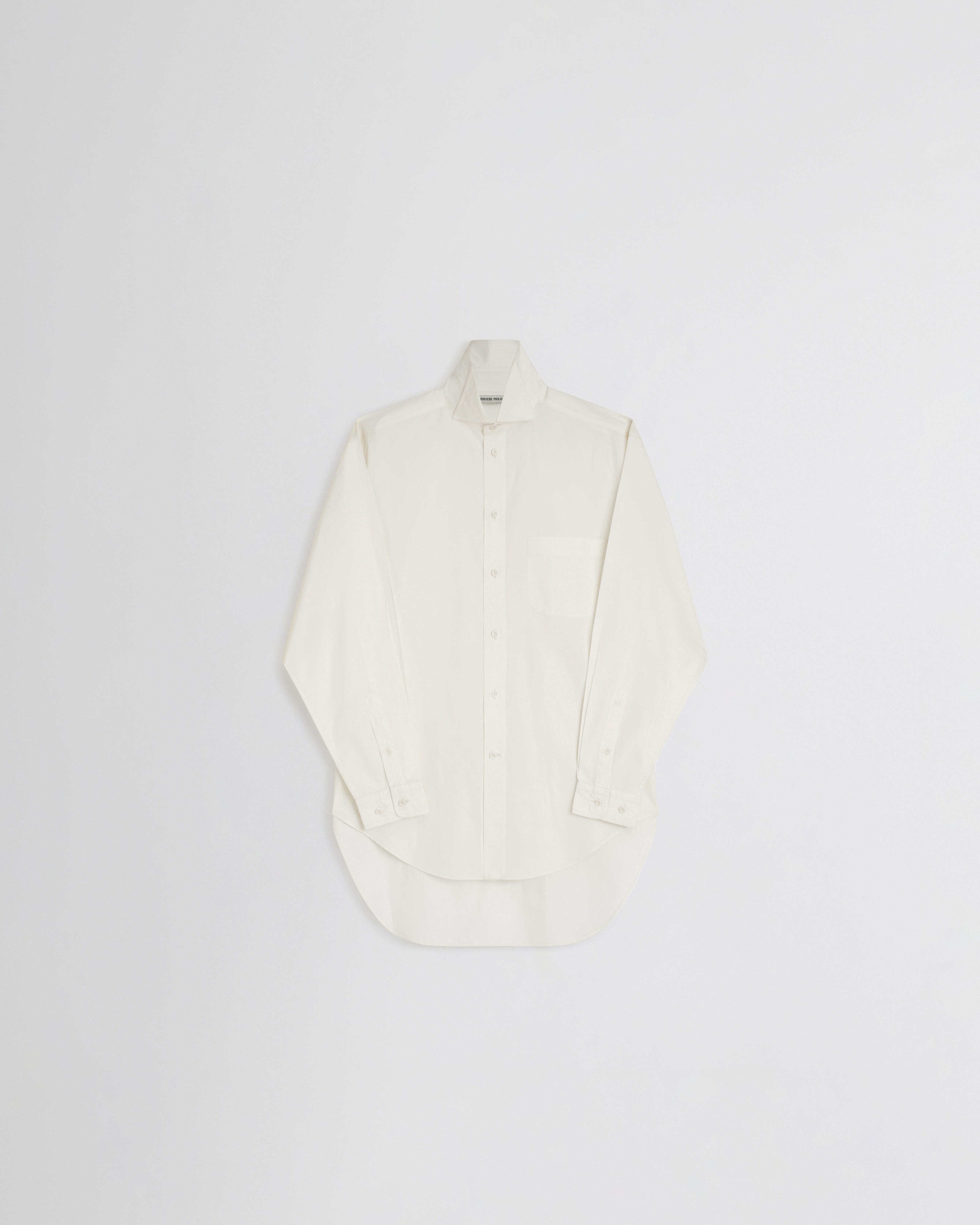 PHOEBE PHILO US | UPRIGHT-COLLAR SHIRT | cream cotton
