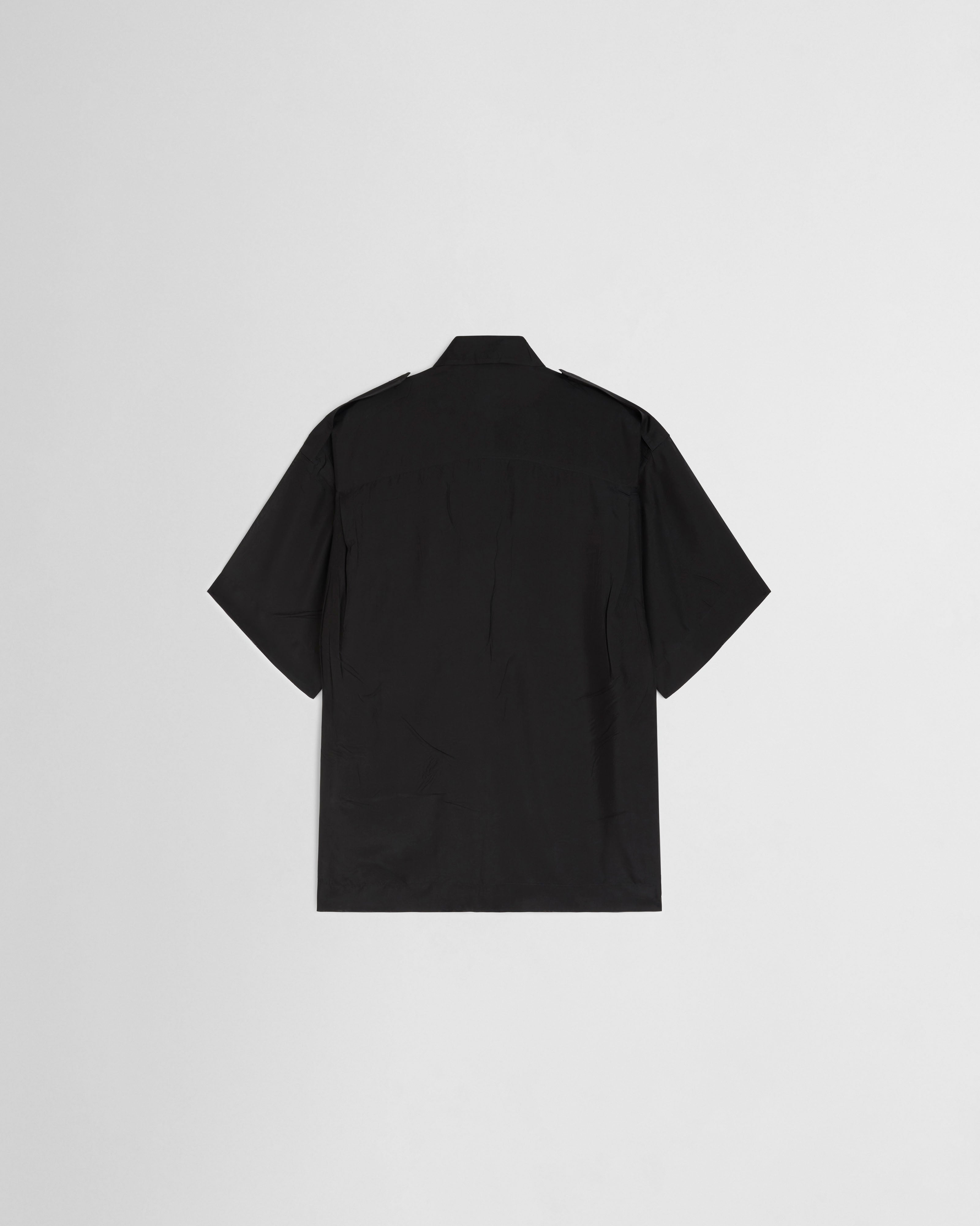 PHOEBE PHILO | LITE UTILITY SHIRT | black habotai silk