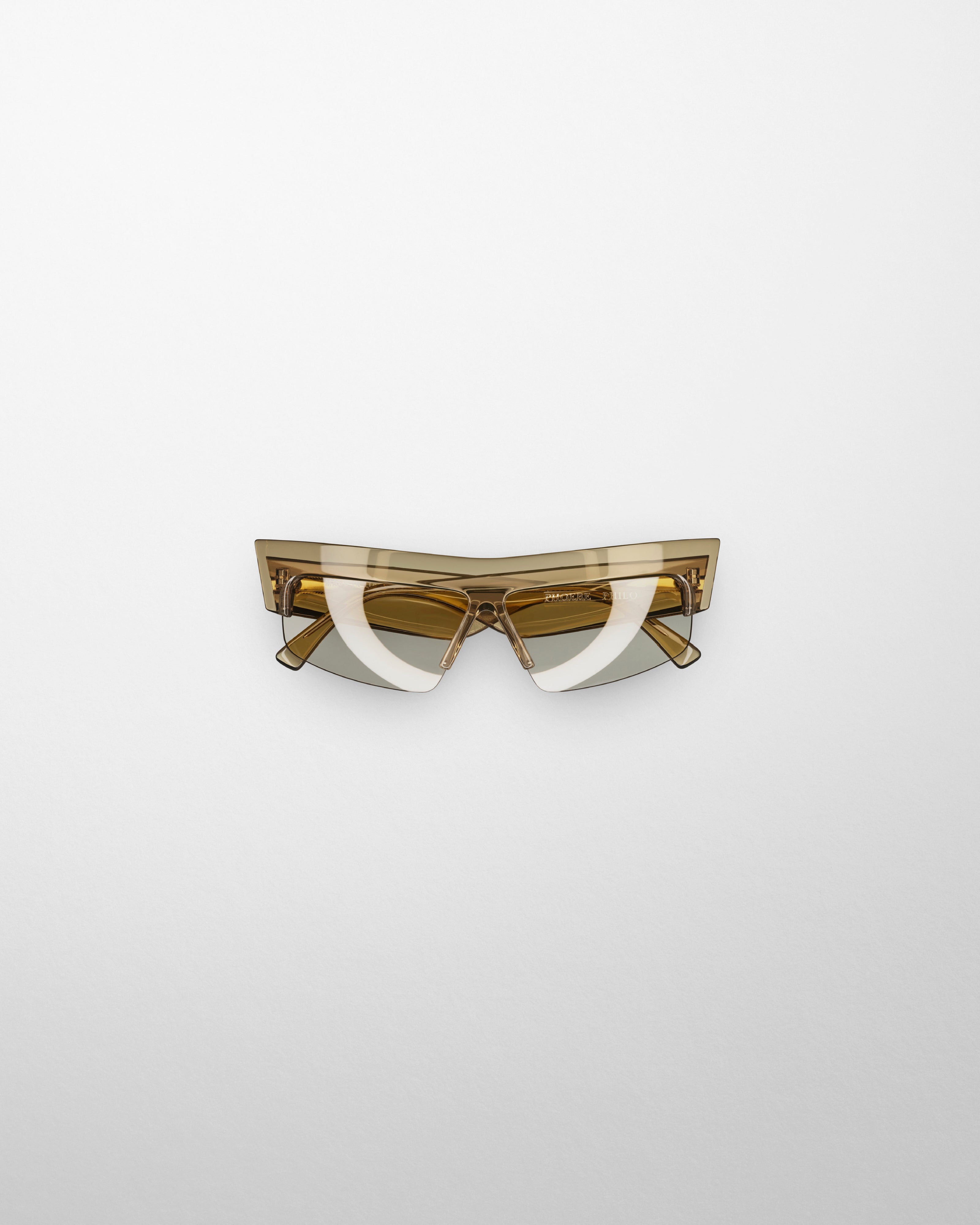PHOEBE PHILO | SLICED CRUISE SUNGLASSES | black acetate